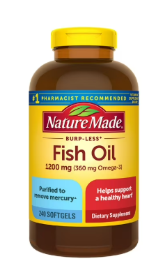 Aceite de pescado Omega-3 Ultra sin eructos de Nature Made - Image 1