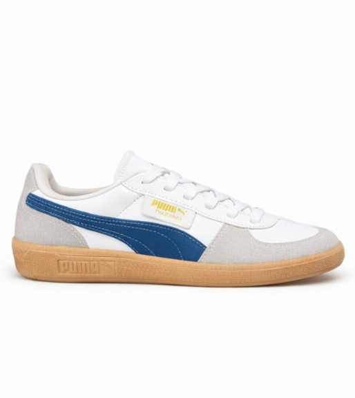 Puma Palermo White & Blue Retro - Image 1