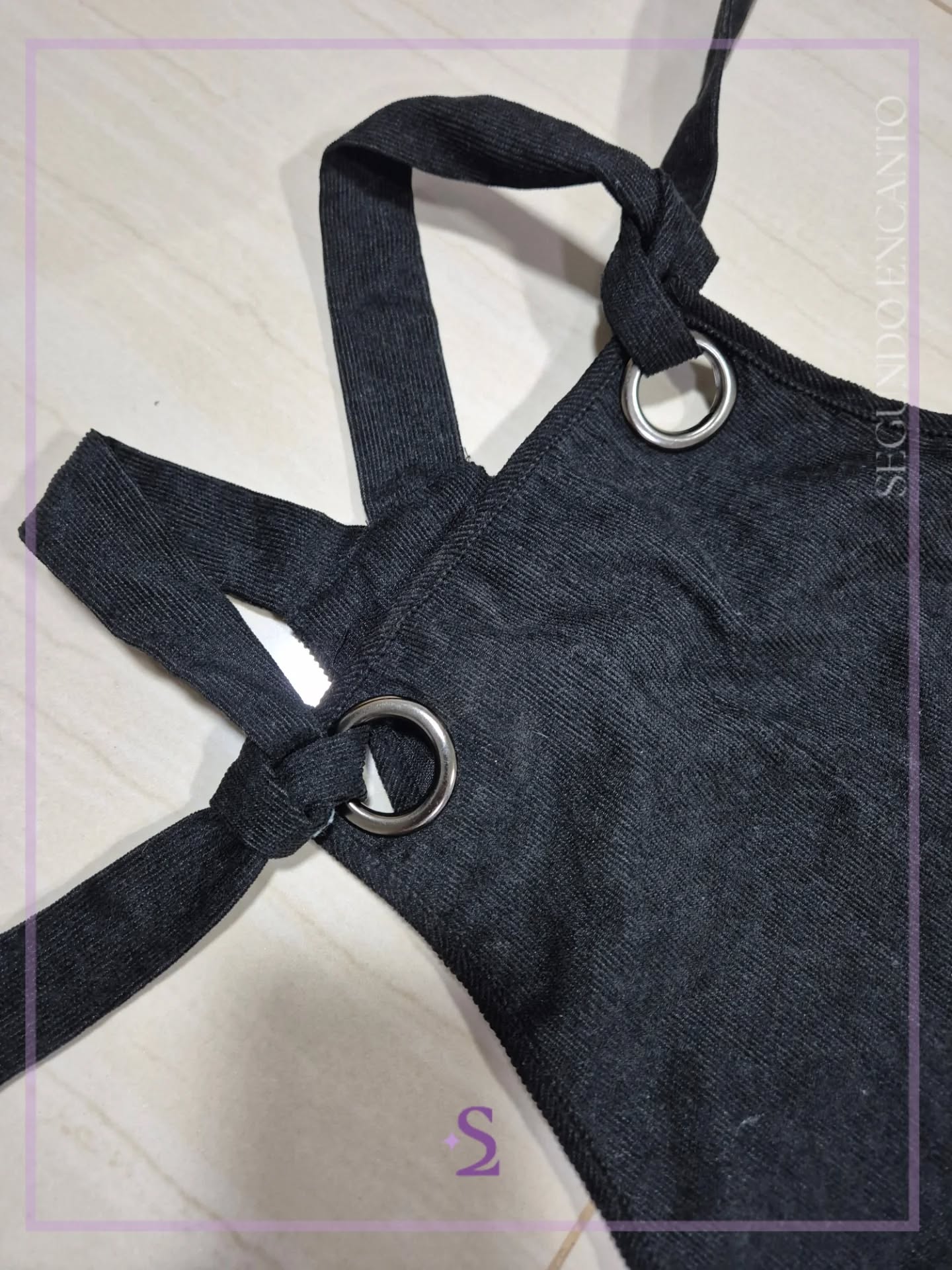Vestido negro Overol L - Image 2