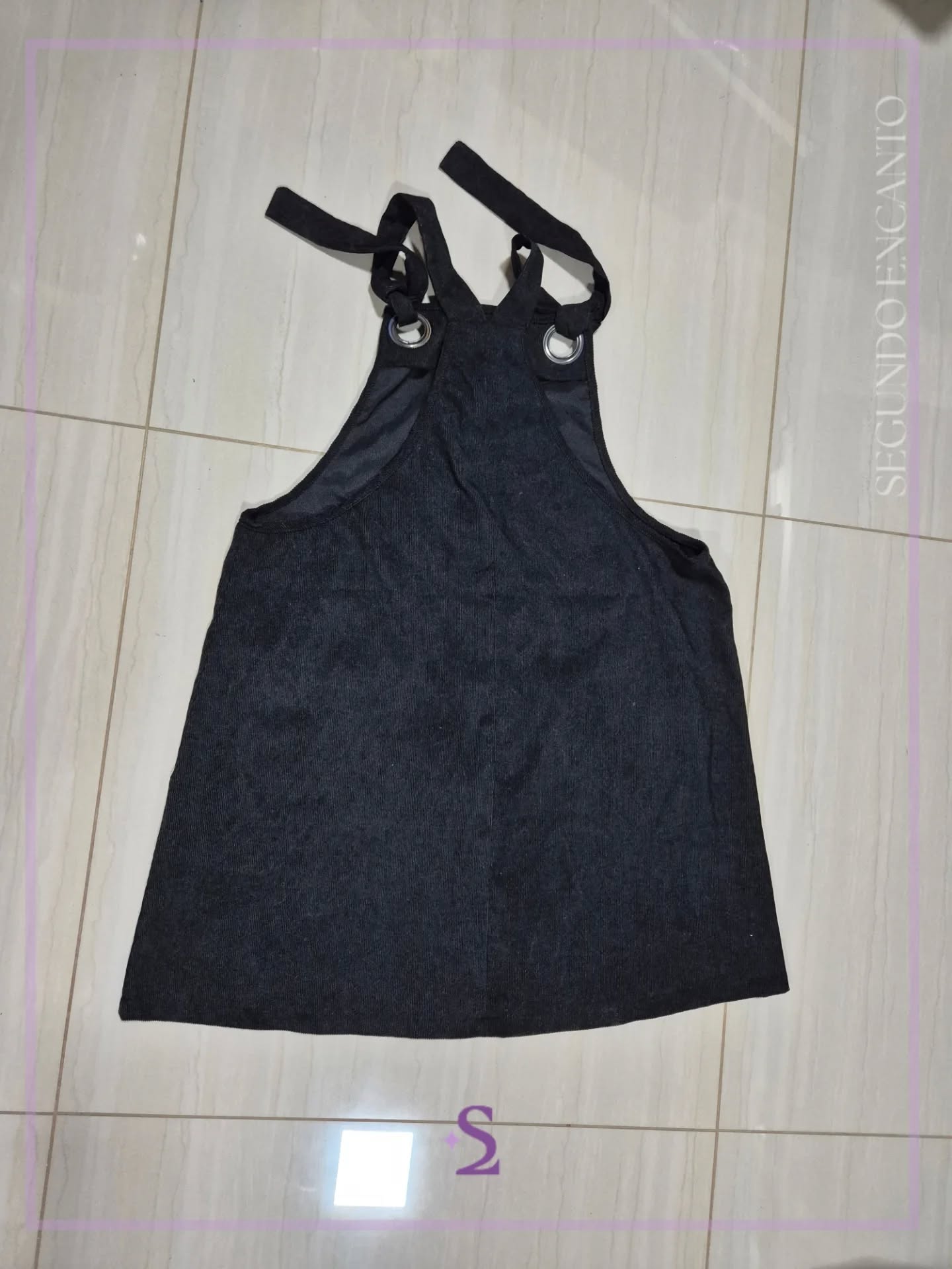 Vestido negro Overol L - Image 3