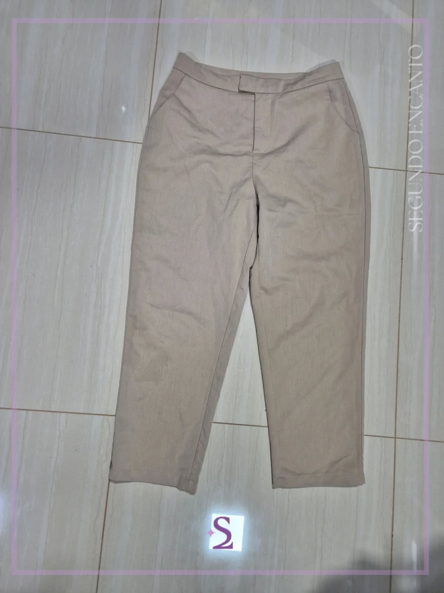 Pantalon beige casual M/L - Image 1