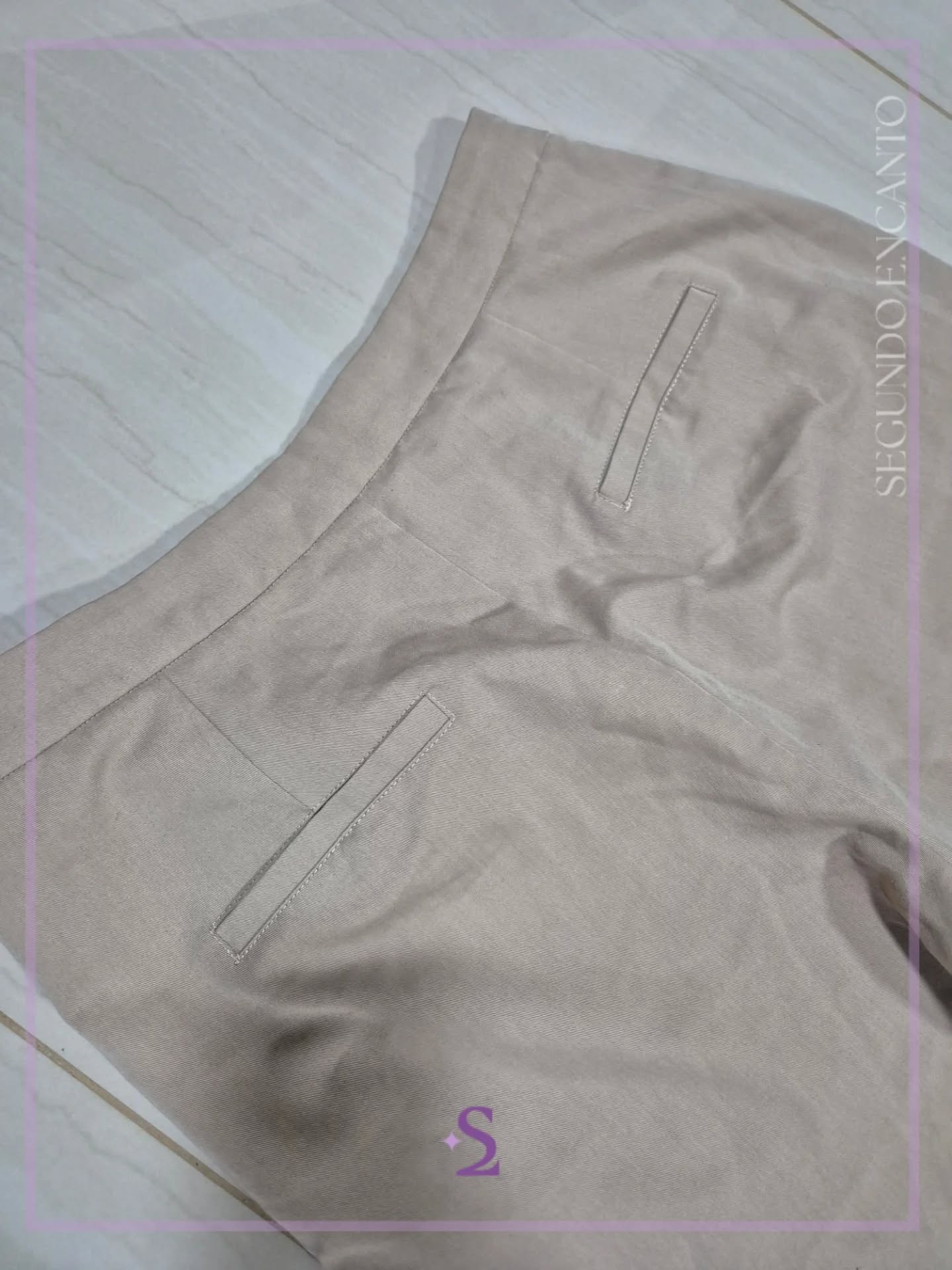 Pantalon beige casual M/L - Image 5