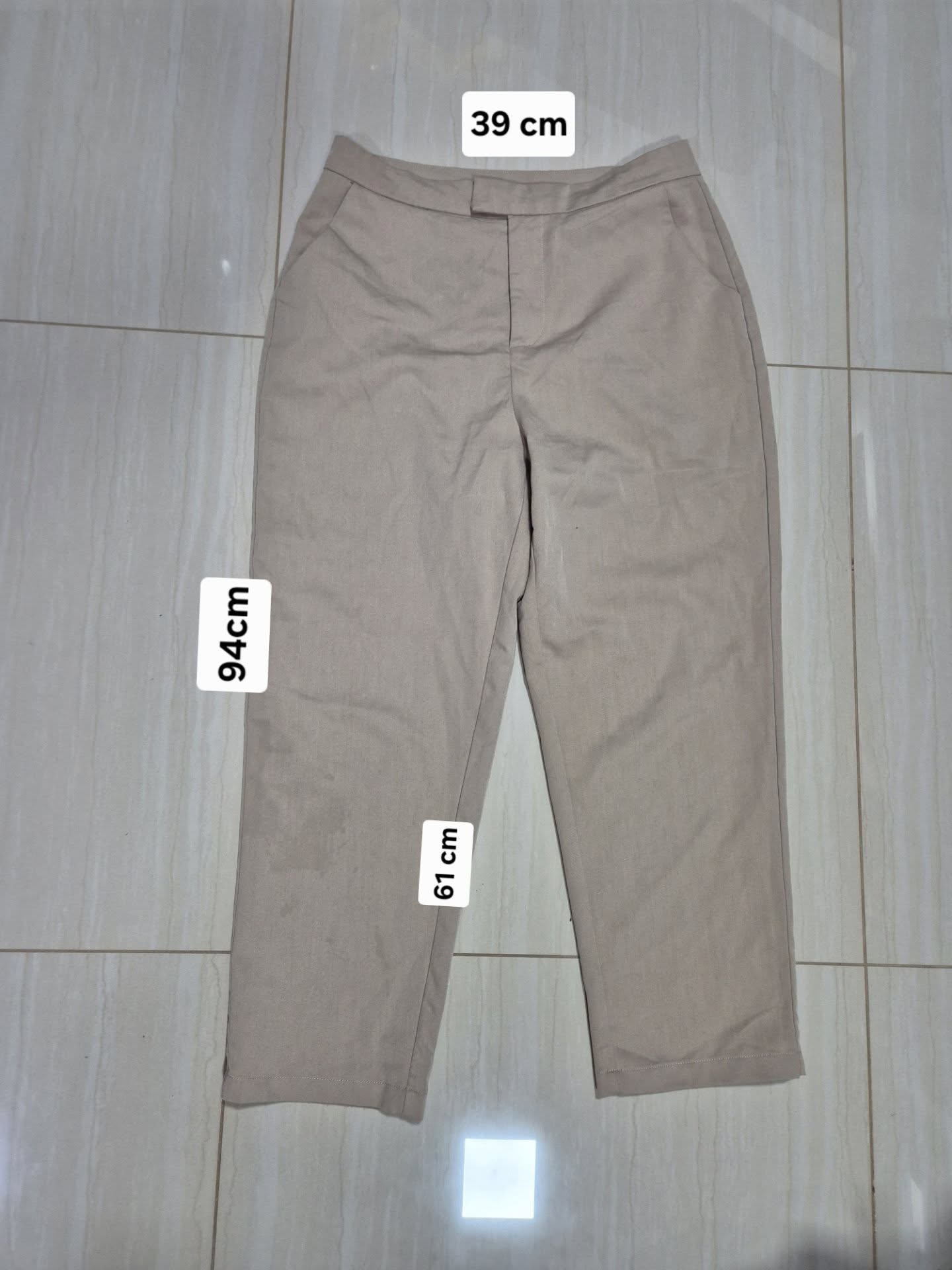 Pantalon beige casual M/L - Image 6