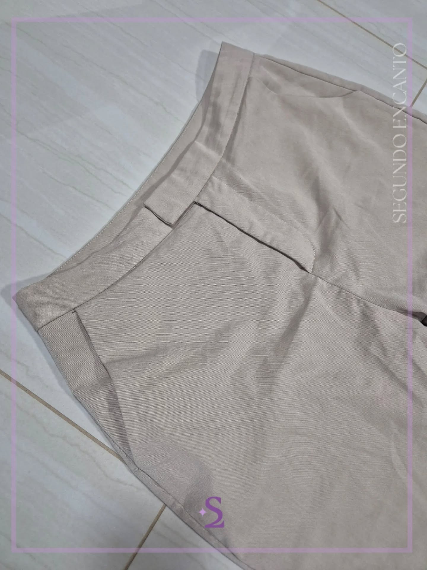 Pantalon beige casual M/L - Image 7