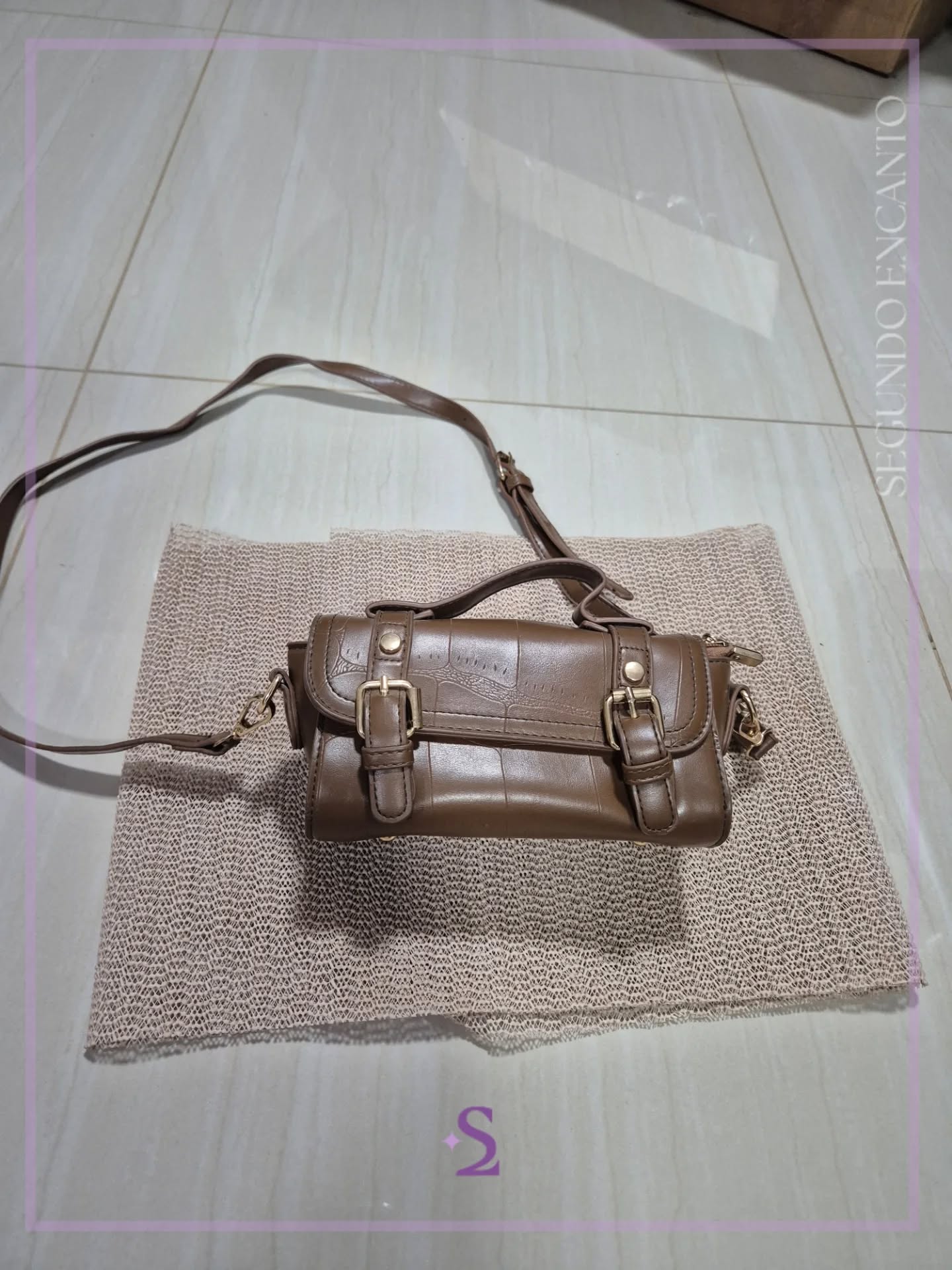 Mini cartera café - Image 1