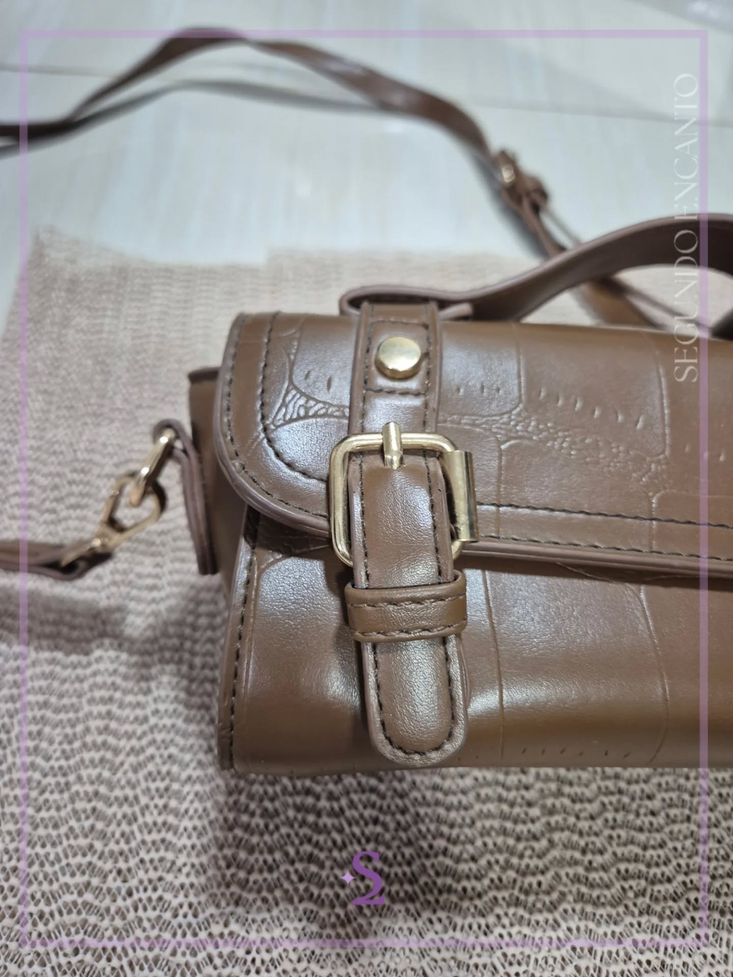Mini cartera café - Image 3