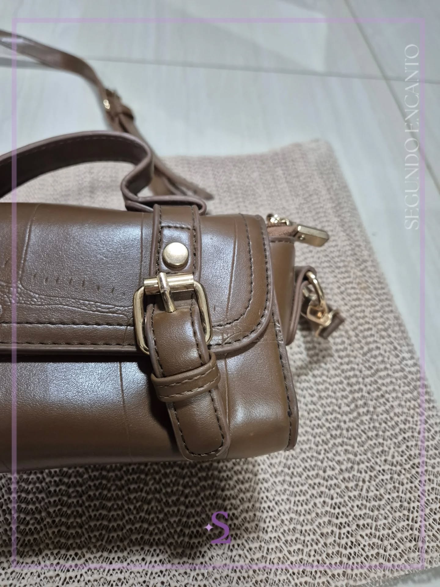 Mini cartera café - Image 4