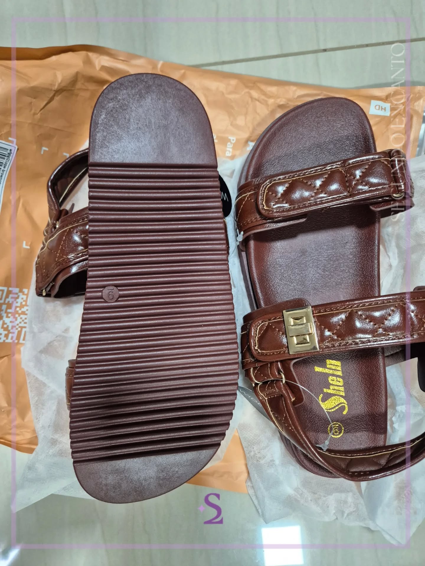 Sandalias marrones nuevas US9 - Image 4