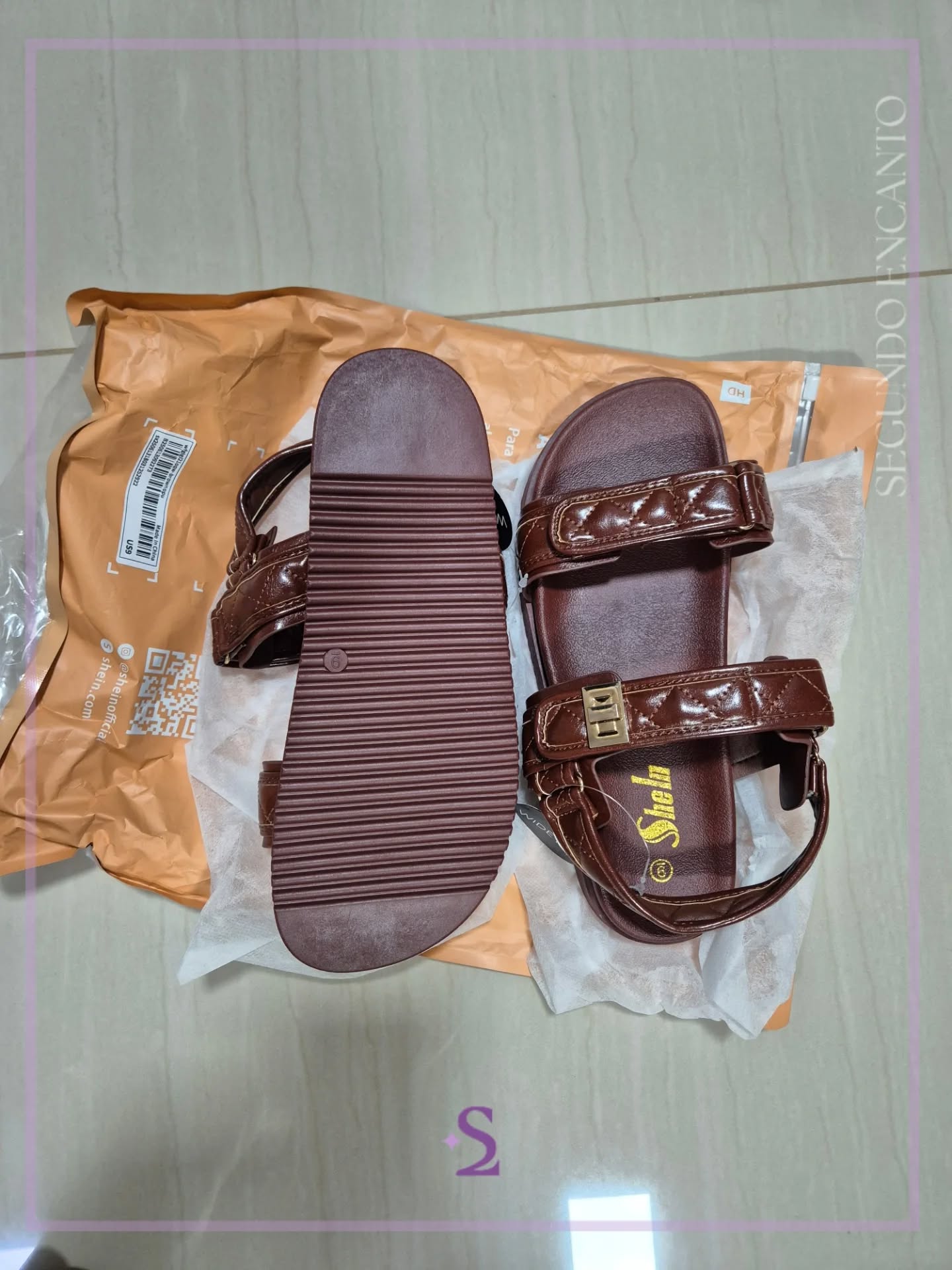 Sandalias marrones nuevas US9 - Image 5