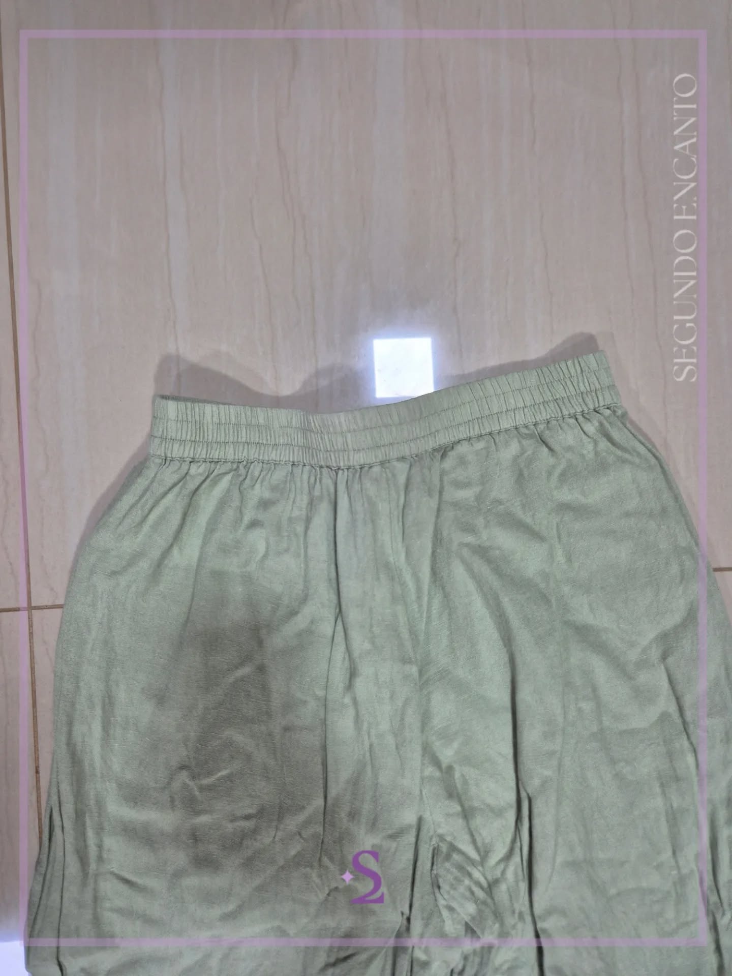 Pantalon verde playero M - Image 1