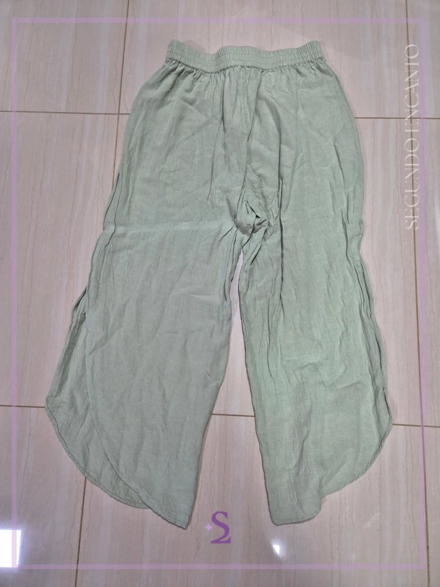 Pantalon verde playero M - Image 2