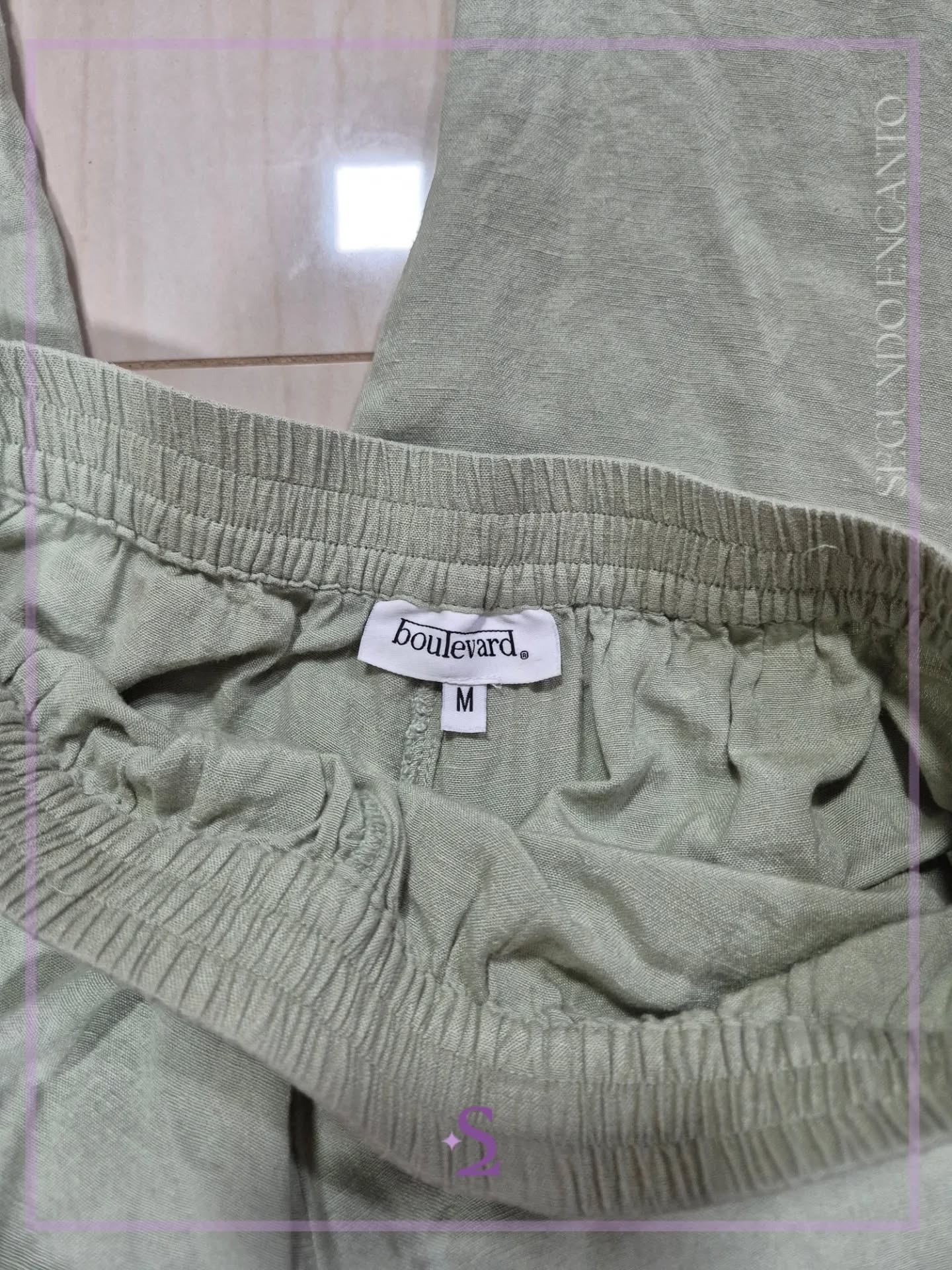 Pantalon verde playero M - Image 3
