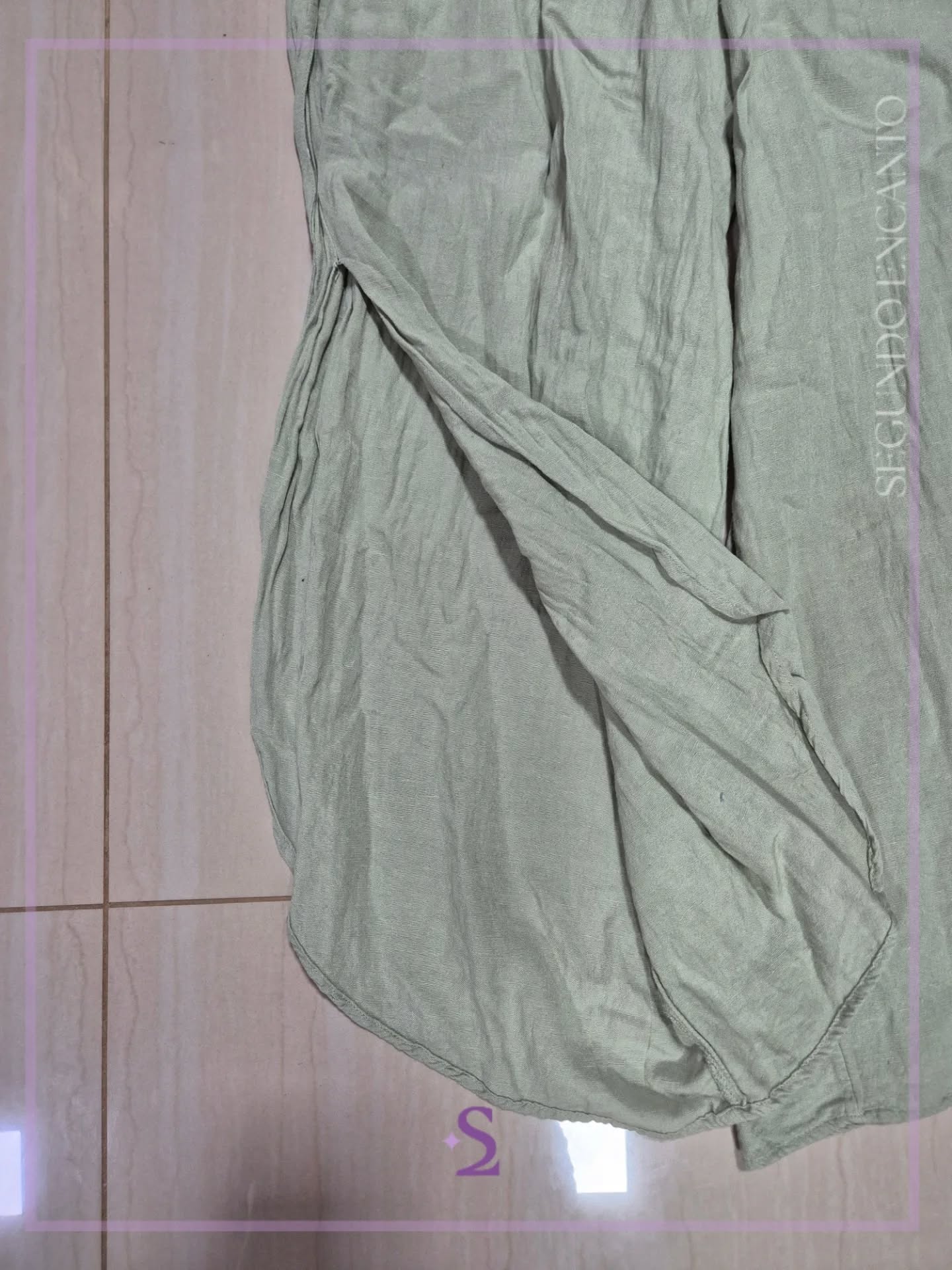 Pantalon verde playero M - Image 5