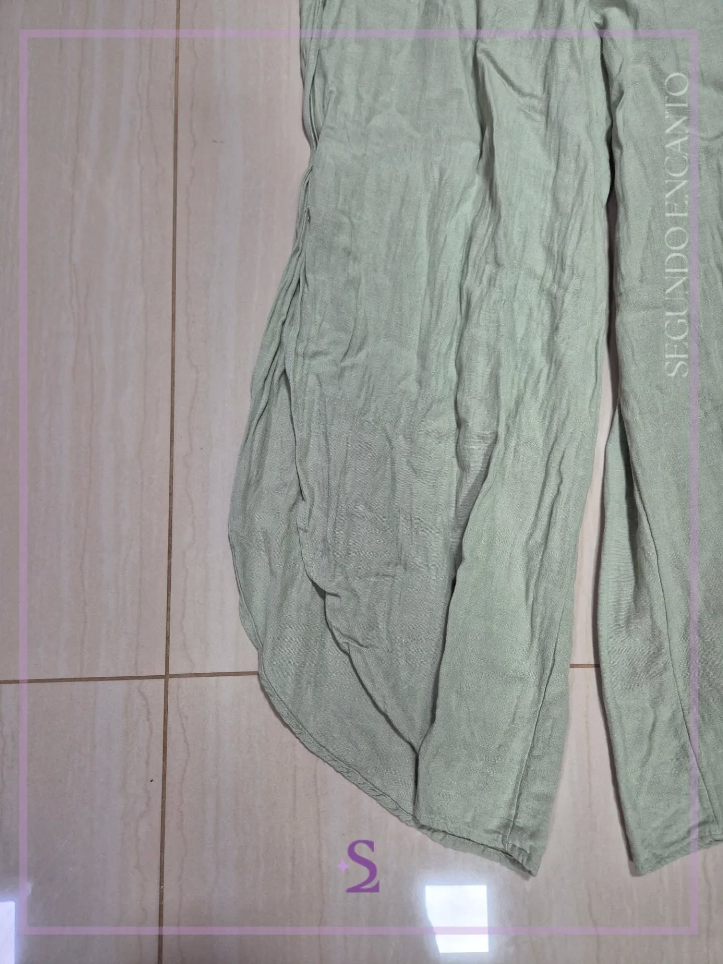 Pantalon verde playero M - Image 6