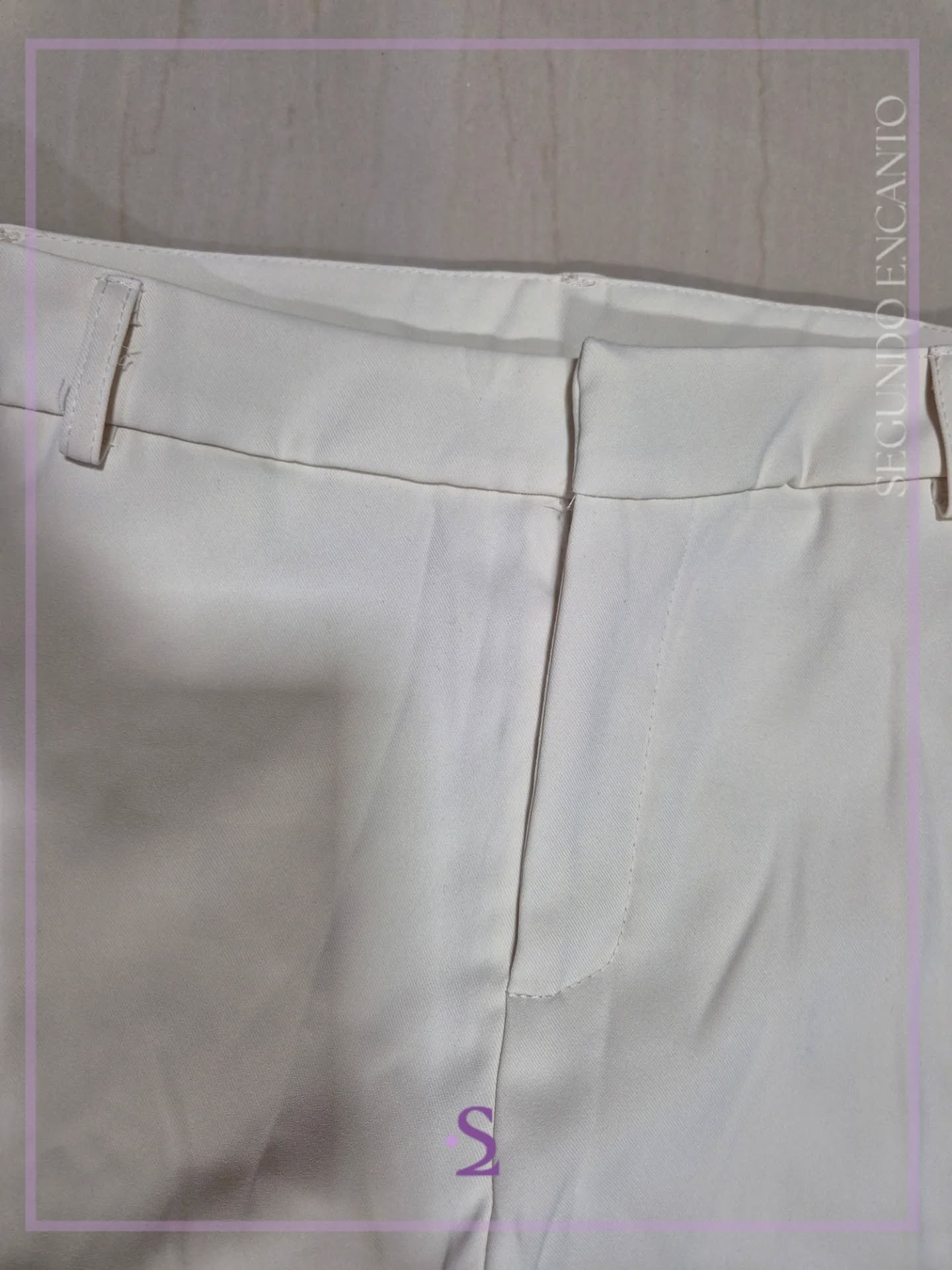 Pantalon formal blanco hueso L grande - Image 4