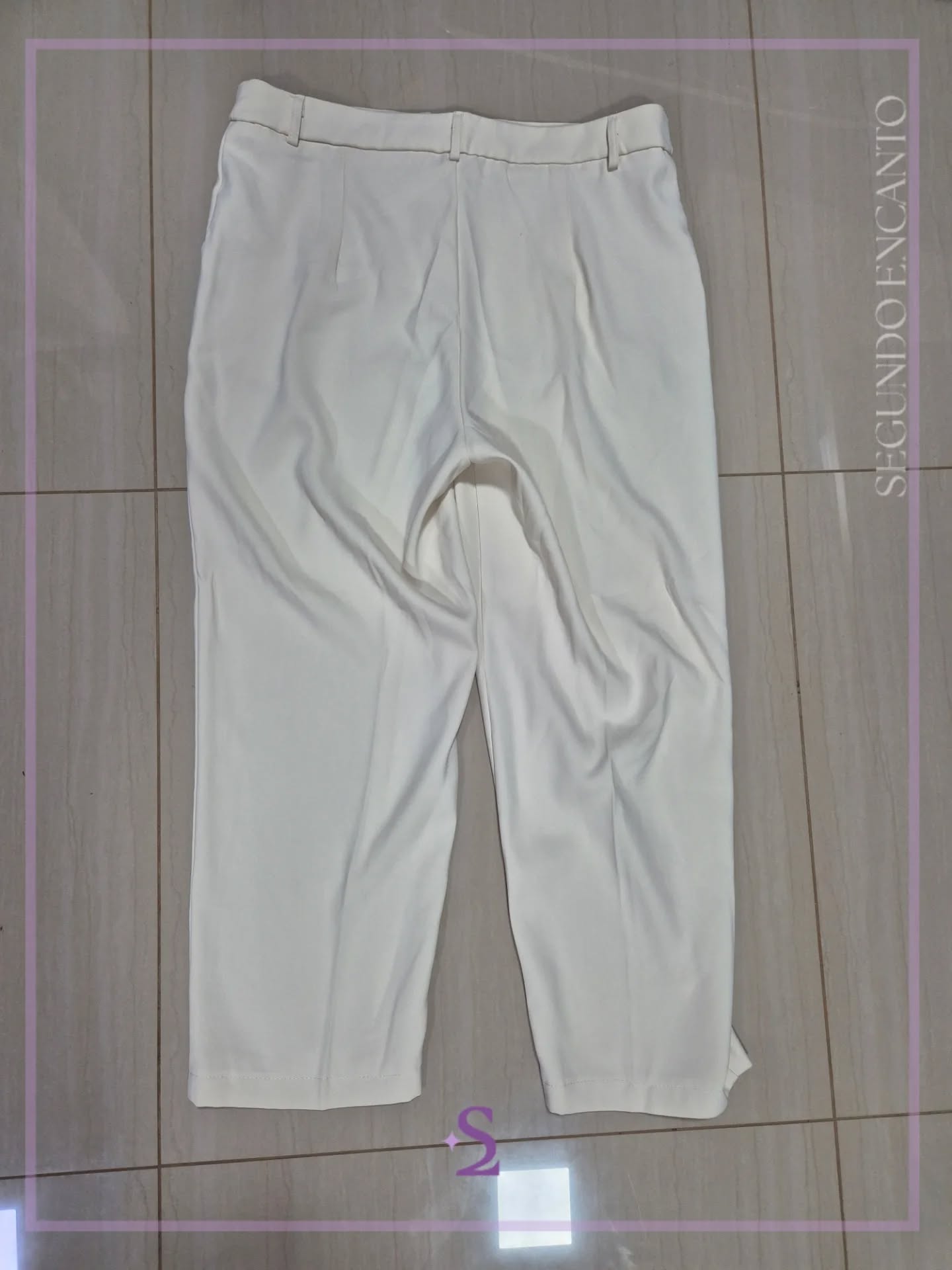 Pantalon formal blanco hueso L grande - Image 6