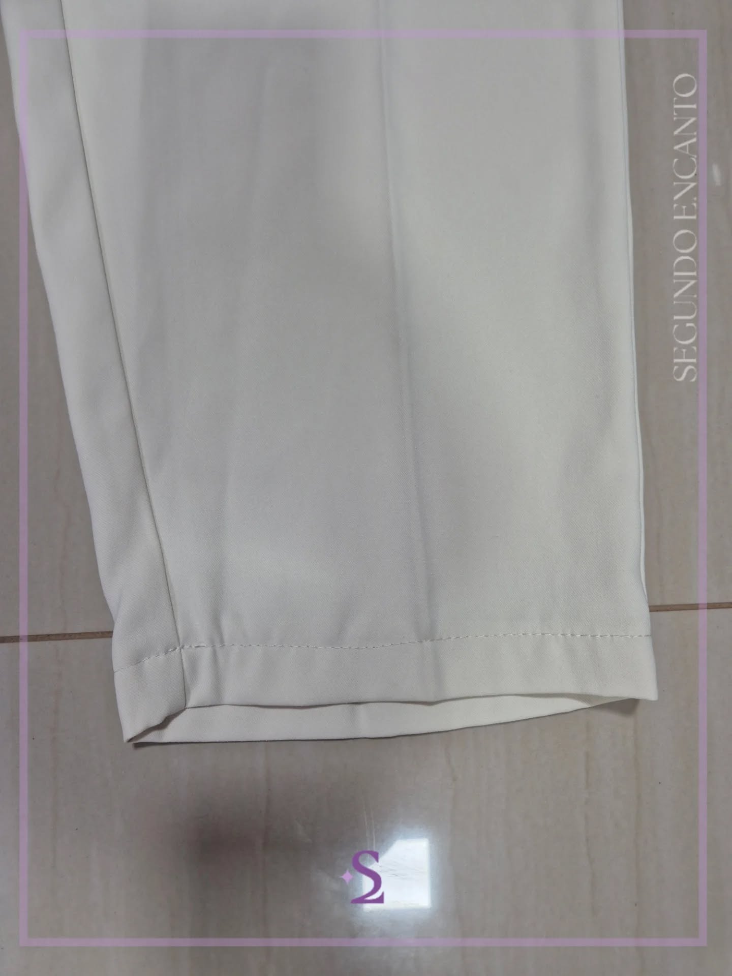 Pantalon formal blanco hueso L grande - Image 7