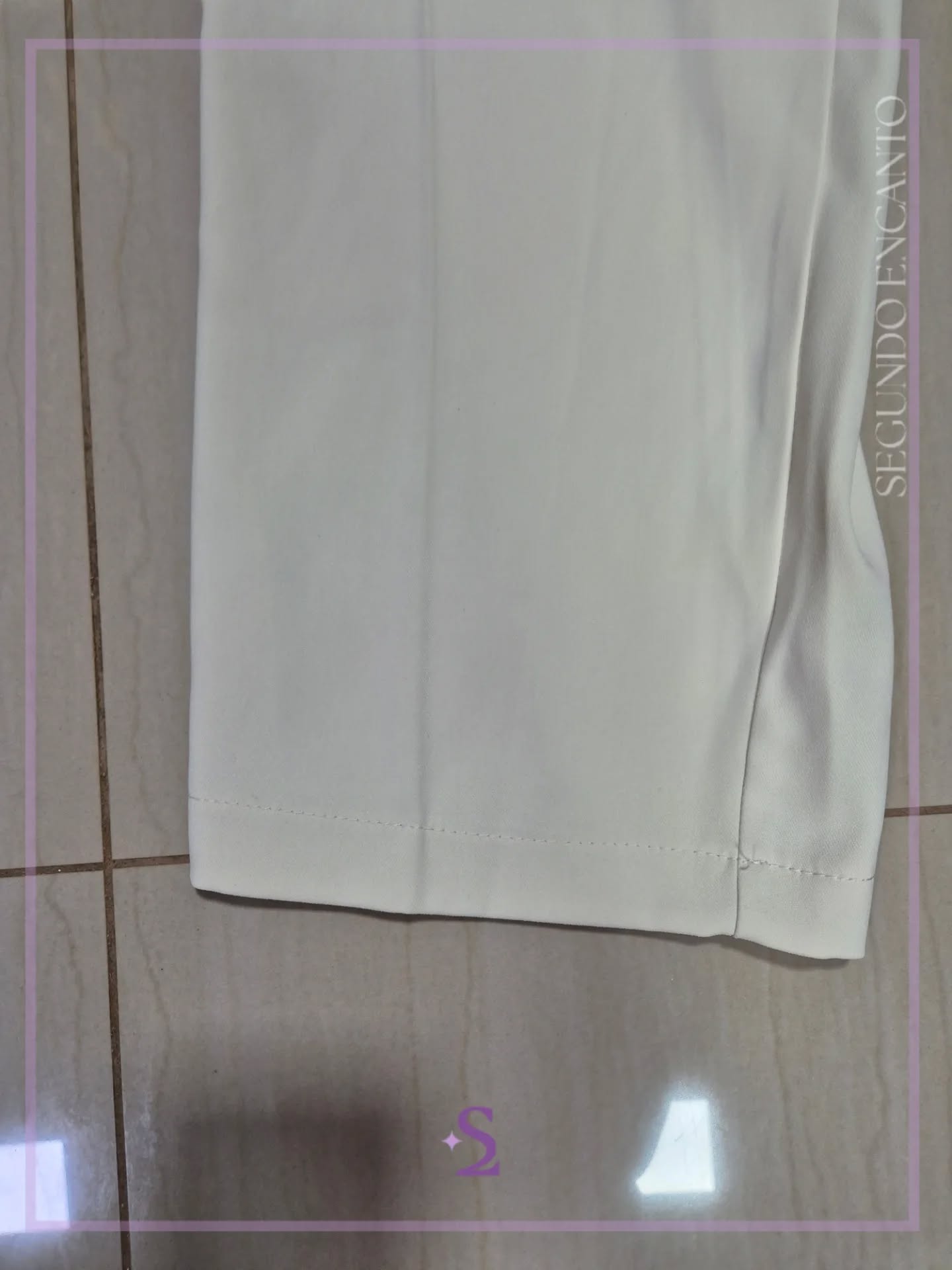 Pantalon formal blanco hueso L grande - Image 8