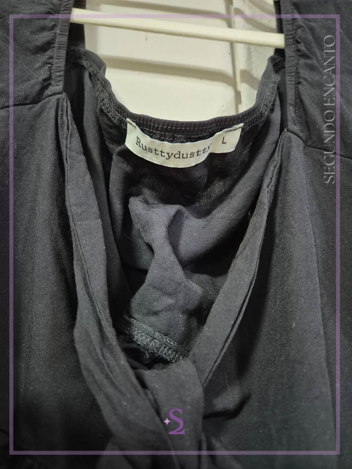 Blusa negra con escote M/L - Image 5