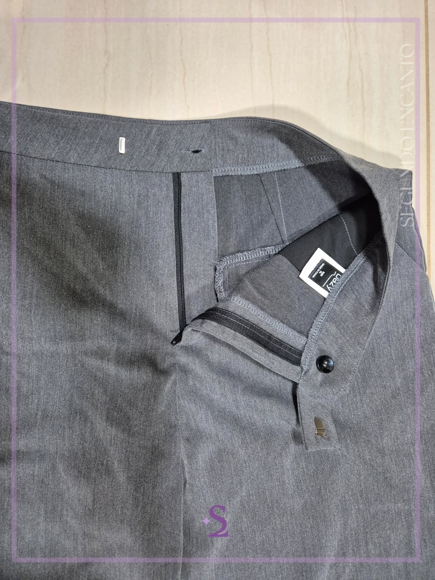 Pantalon gris formal L/M - Image 1