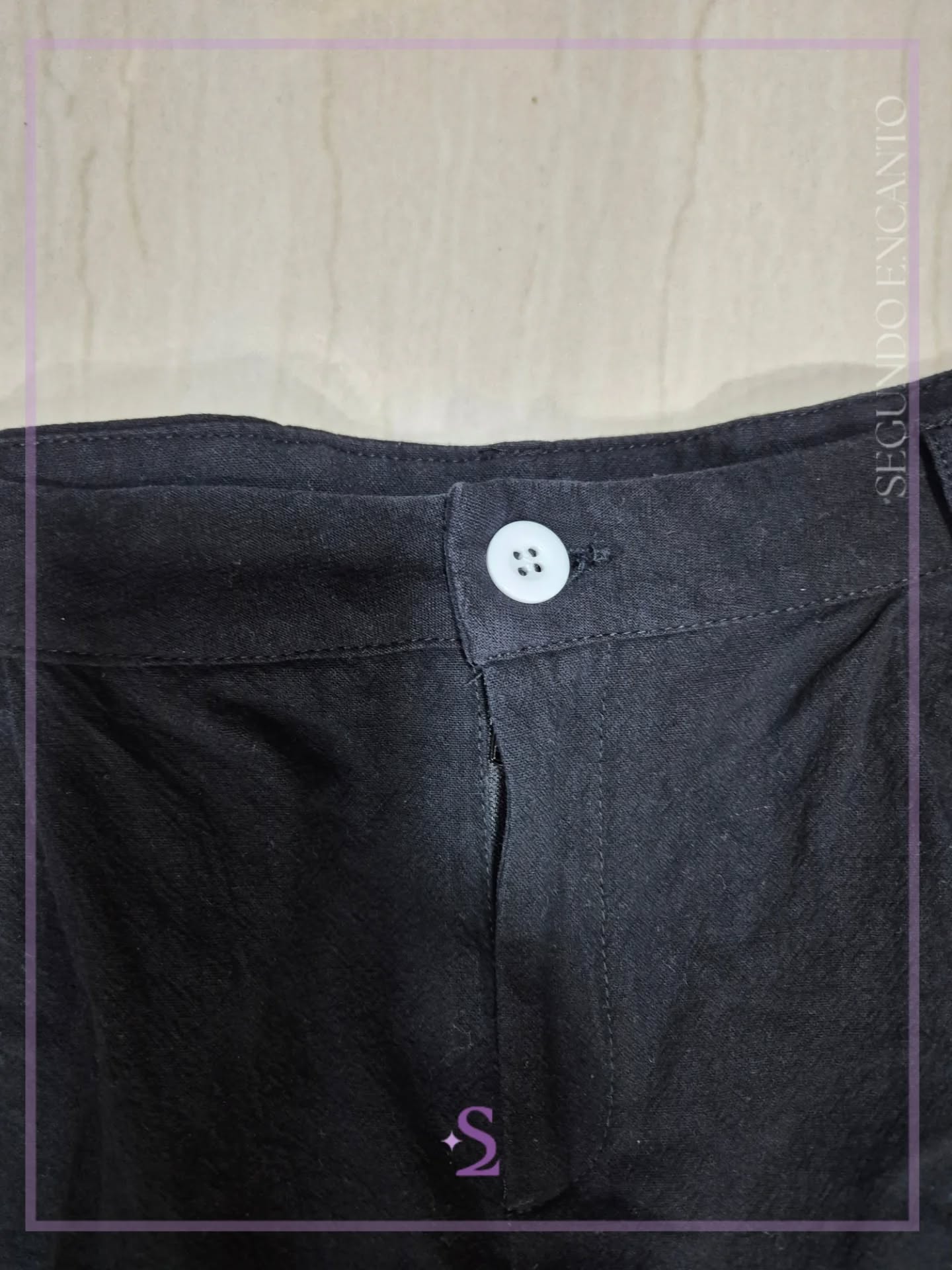 Conjunto chaleco y pantalon negro L/M - Image 6