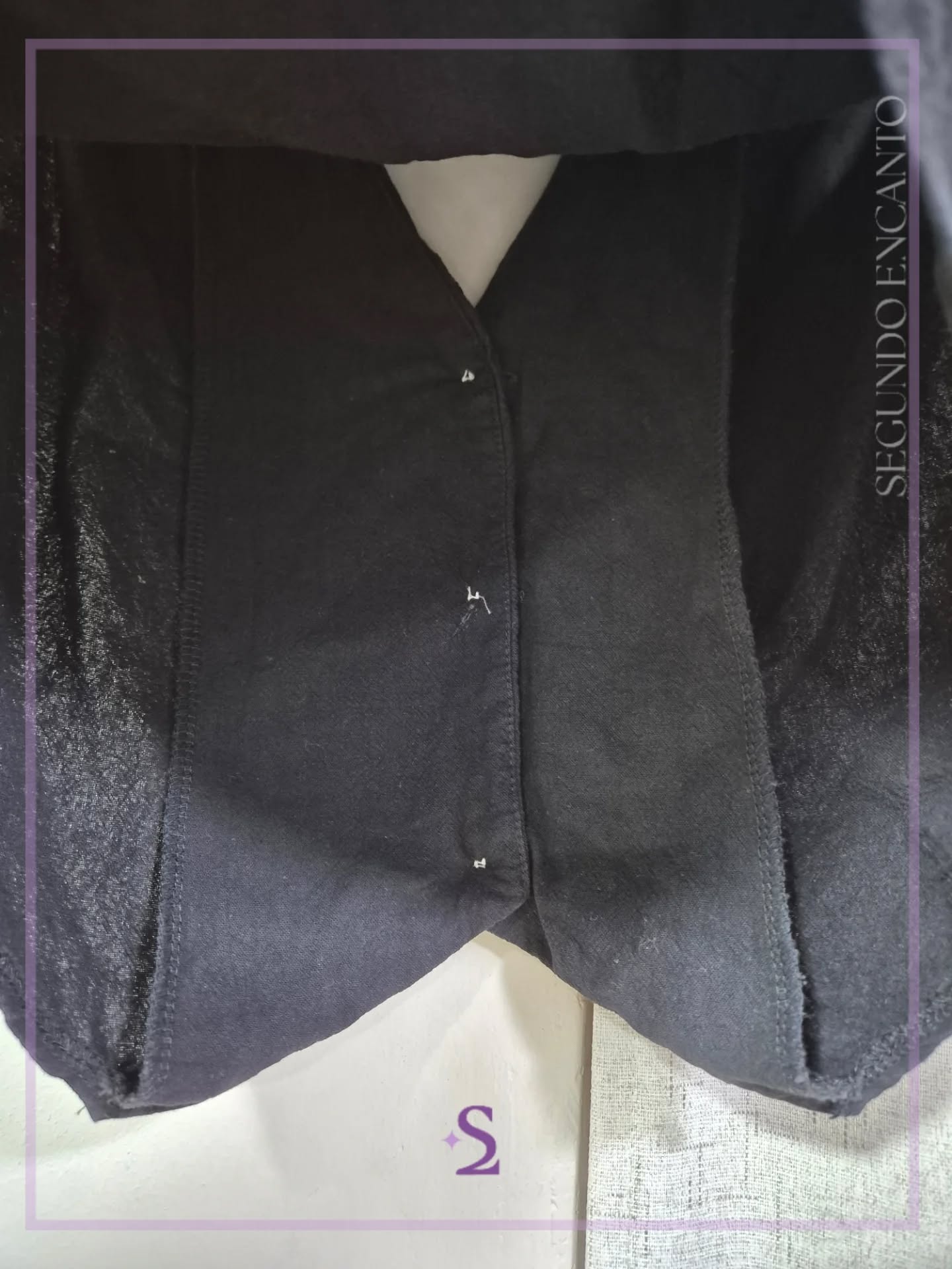 Conjunto chaleco y pantalon negro L/M - Image 8
