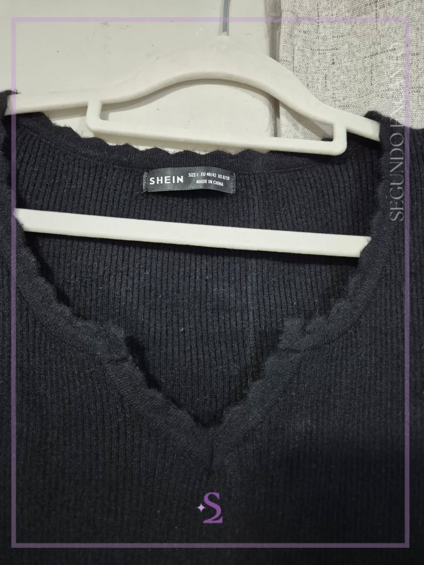 Blusa manga larga tejida L - Image 4