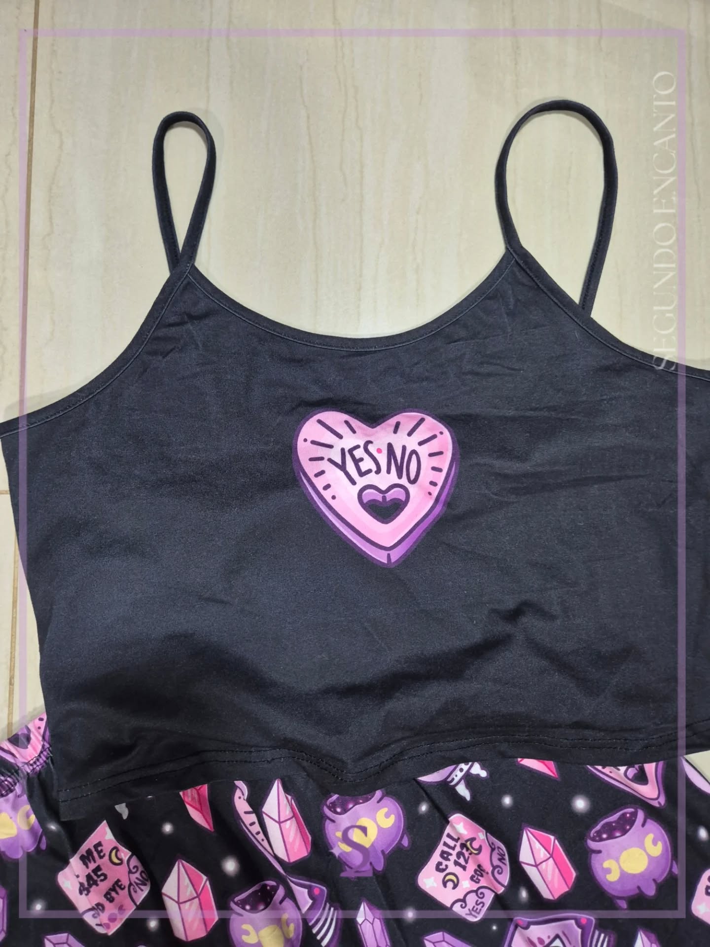 Conjunto pijama top y pantalon L - Image 3