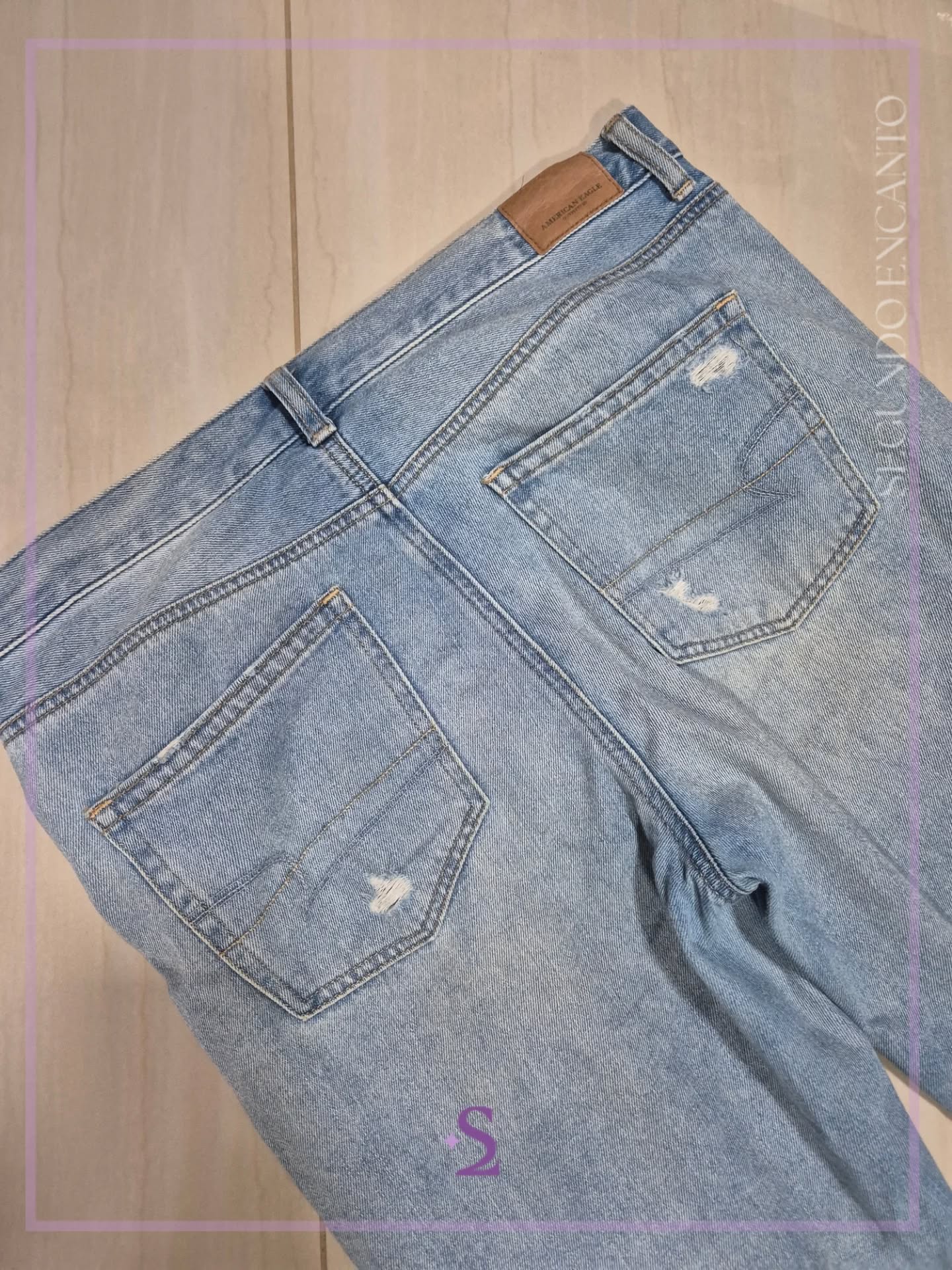 Mom jeans roto talla 8 M/L - Image 2
