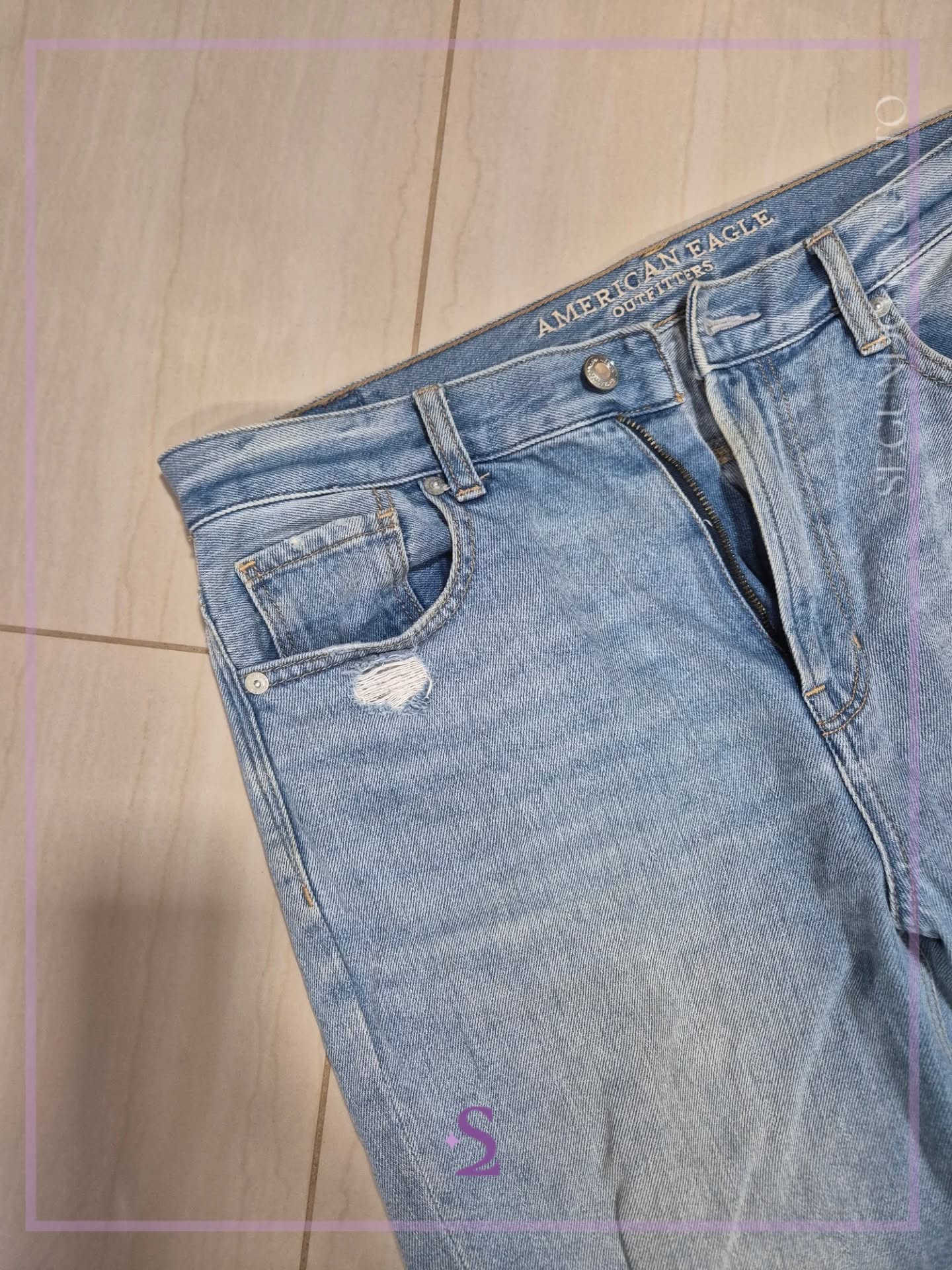 Mom jeans roto talla 8 M/L - Image 4