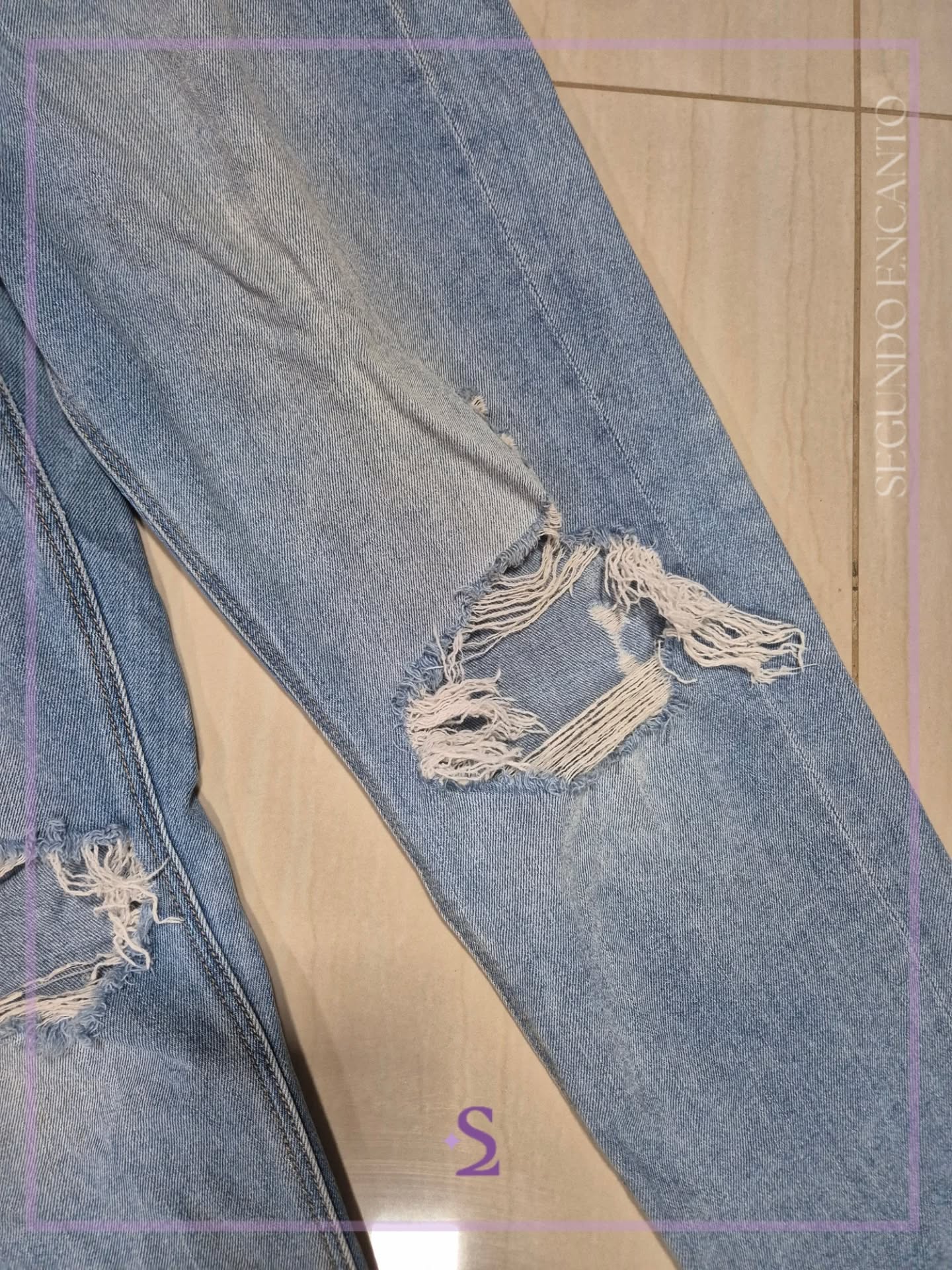 Mom jeans roto talla 8 M/L - Image 5