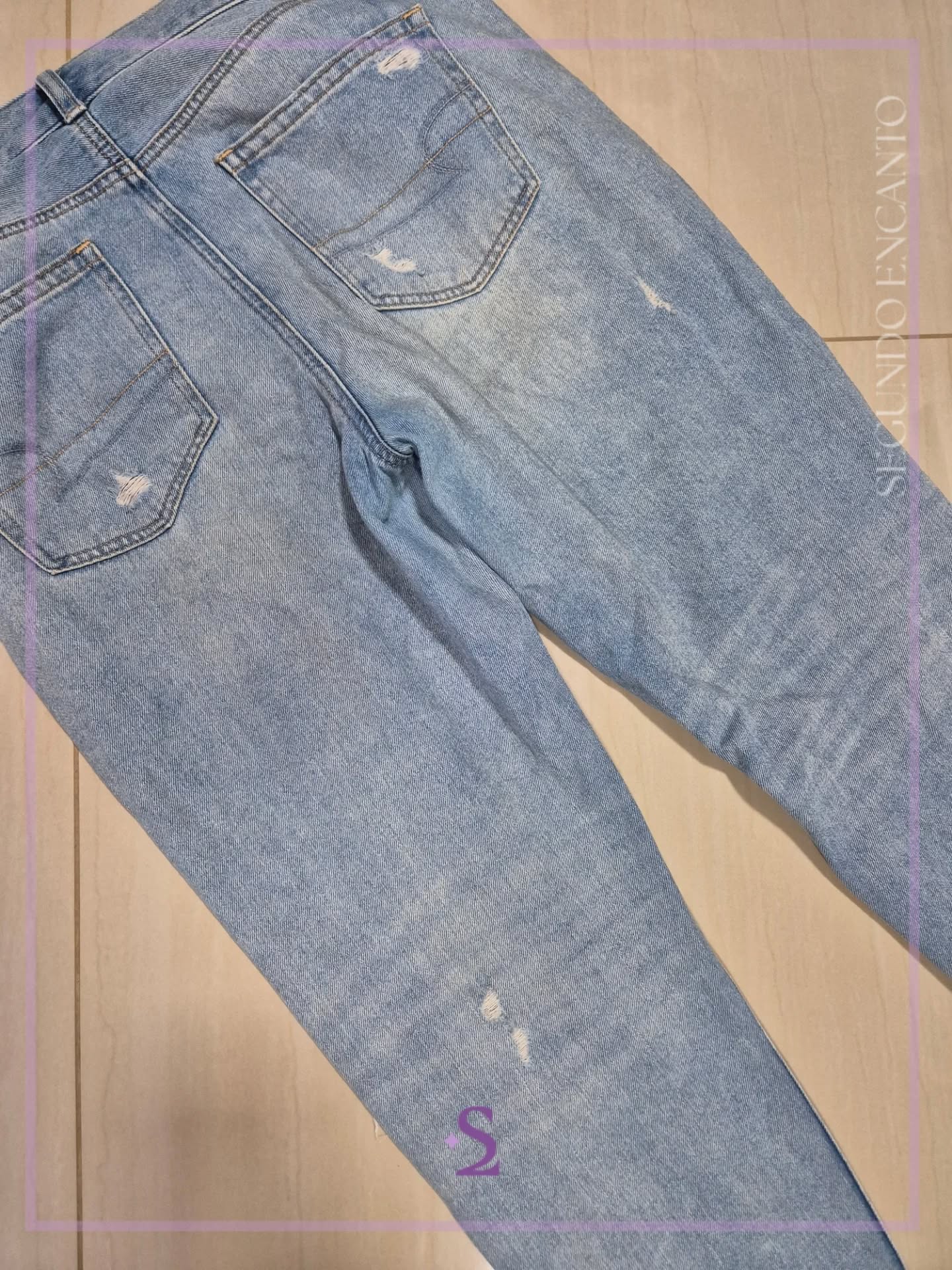 Mom jeans roto talla 8 M/L - Image 6