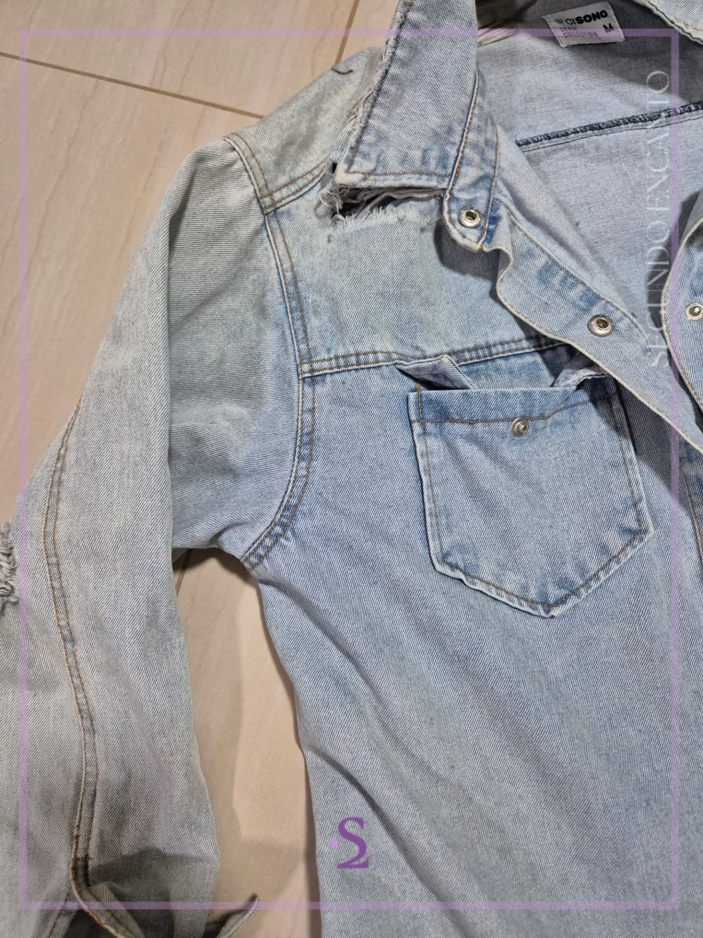 Denim Jacket L oversized - Image 4