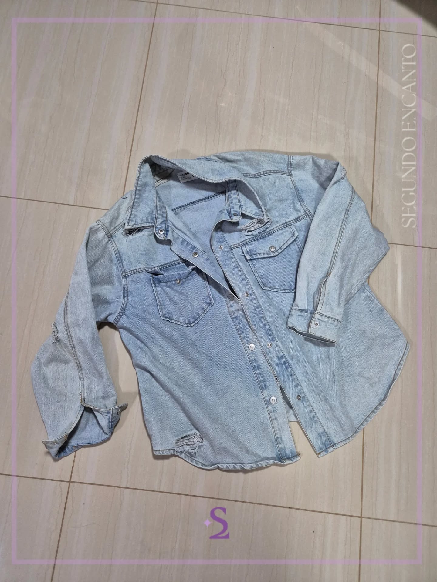 Denim Jacket L oversized - Image 1