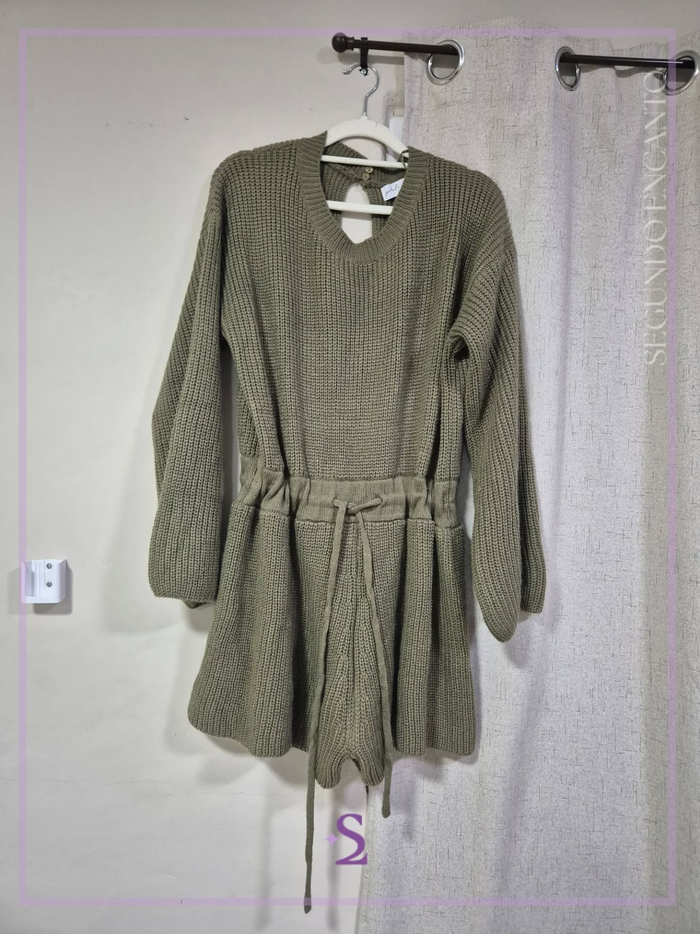 Romper verde tejido M/L grande - Image 1