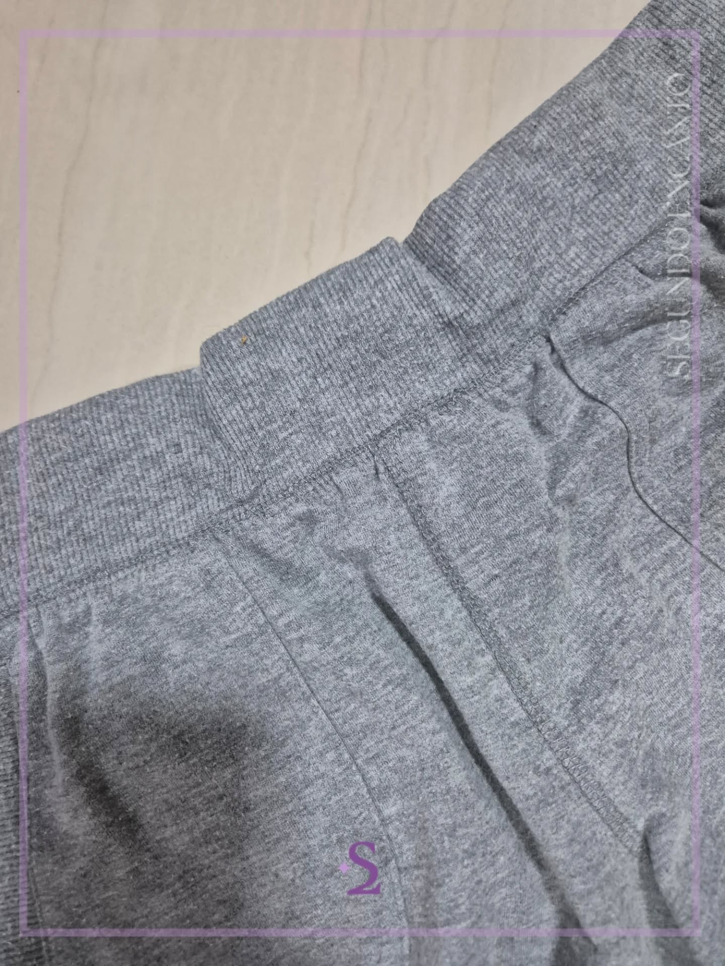 Short gris de algodon M - Image 2