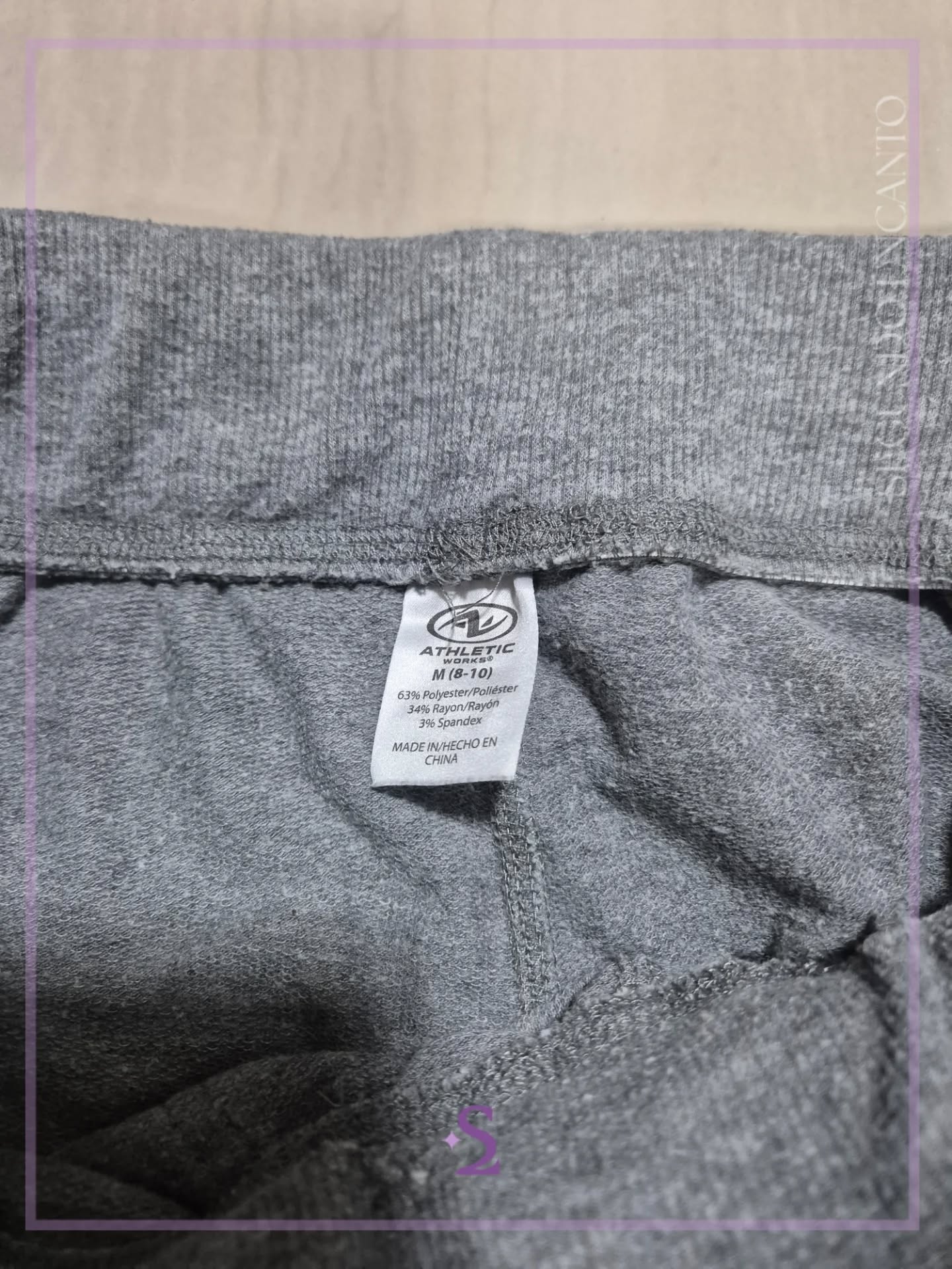 Short gris de algodon M - Image 3