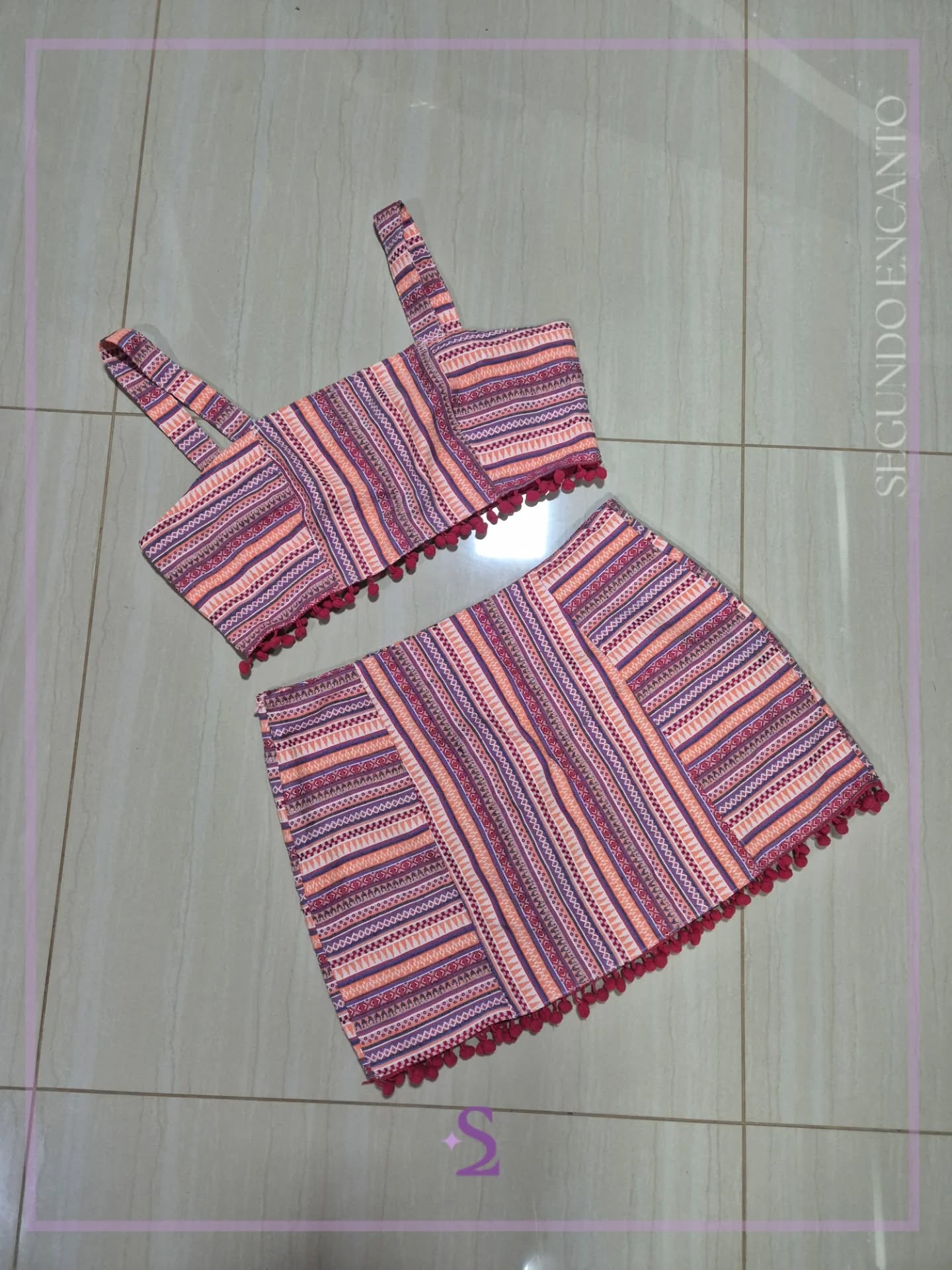 Conjunto top y falda M - Image 1