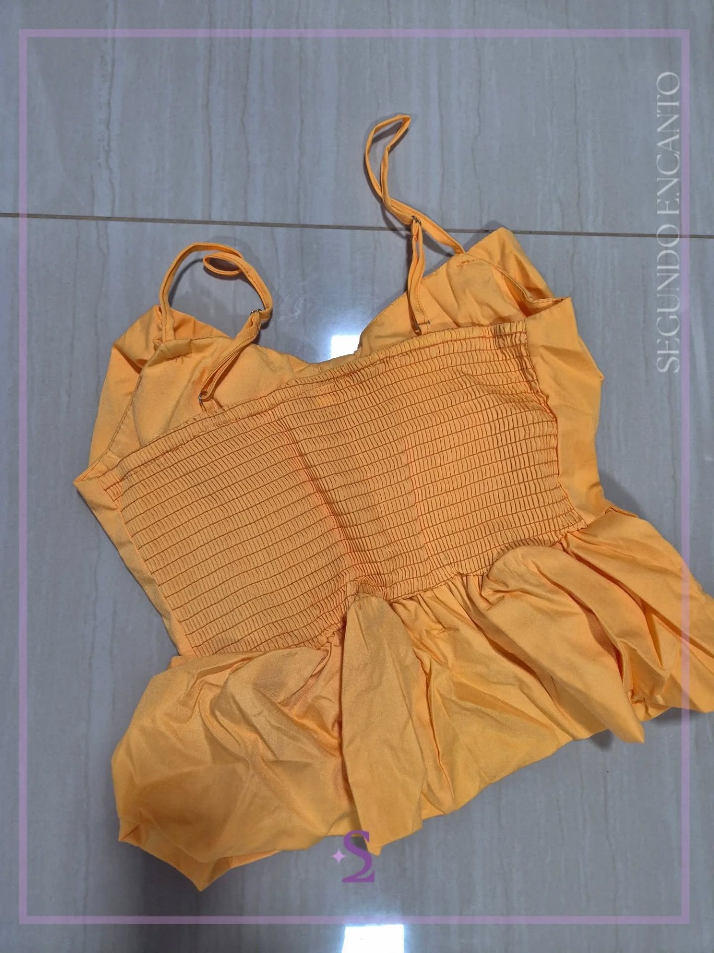 Blusa amarilla con moño M - Image 6