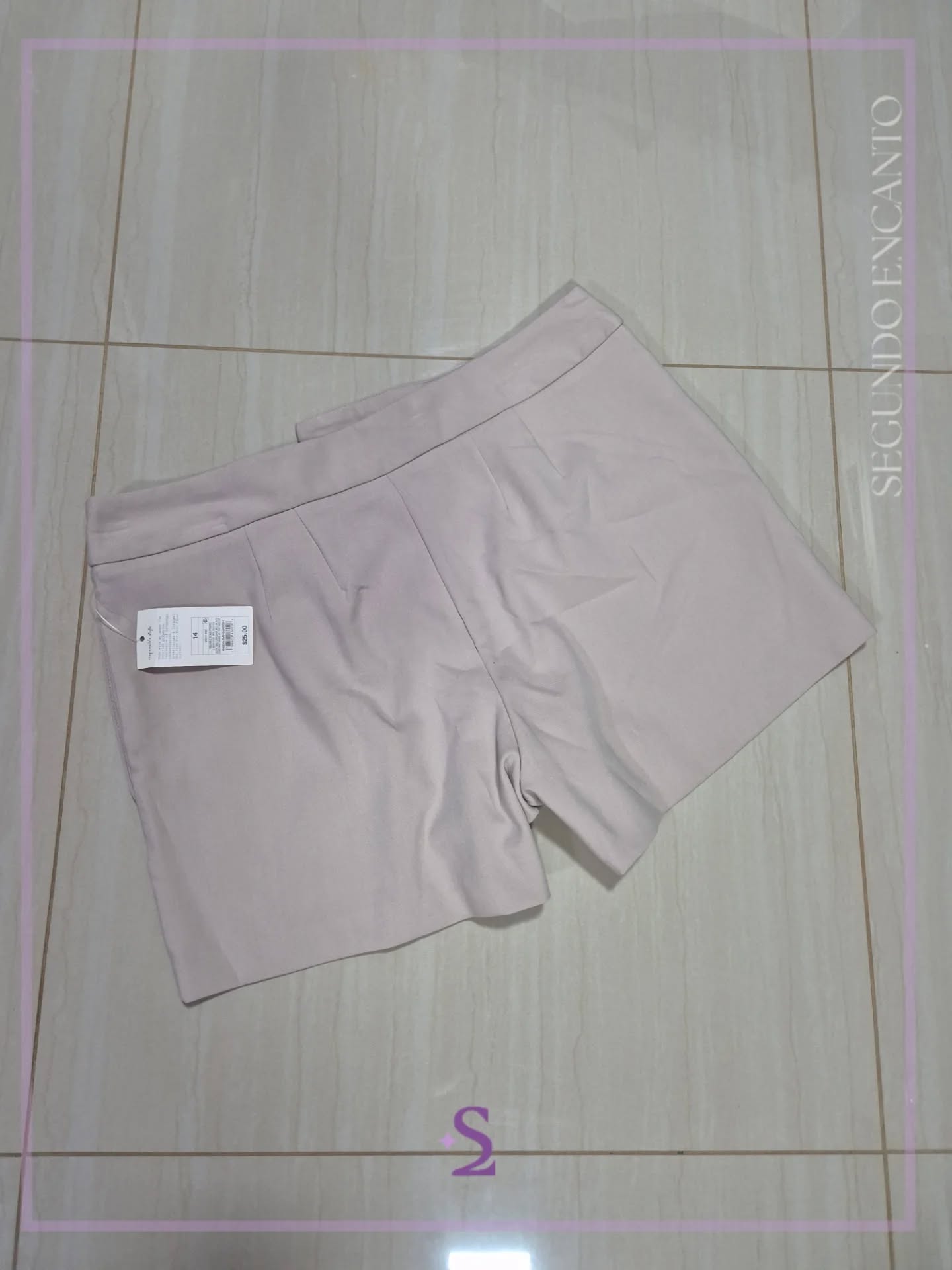 Short formal beige talla 14 XL - Image 2