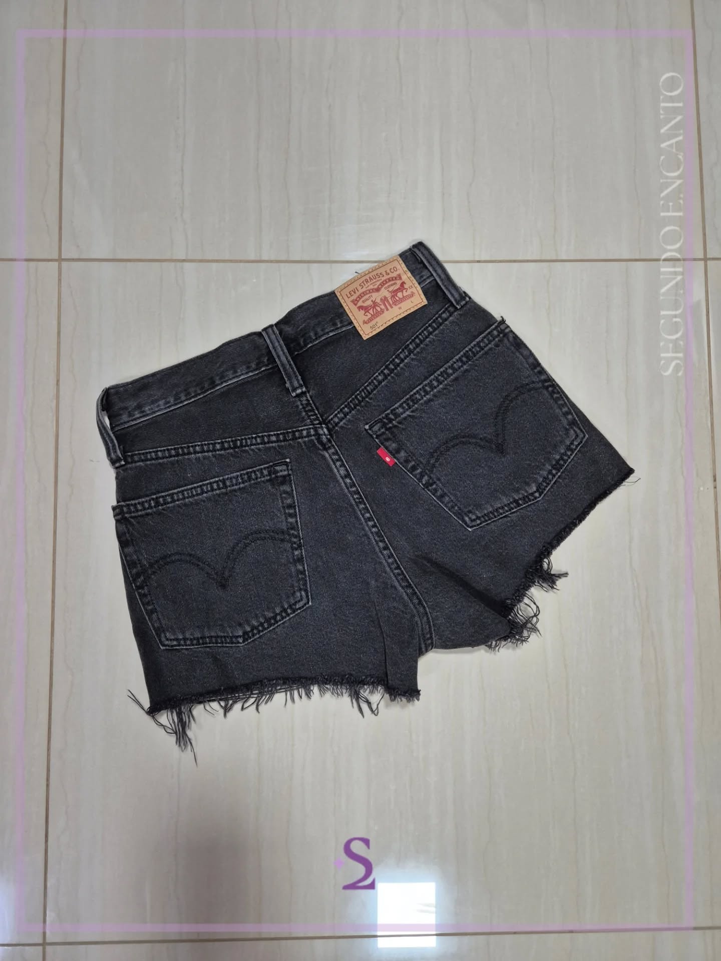 Short mezclilla color negro w24 s/m - Image 6