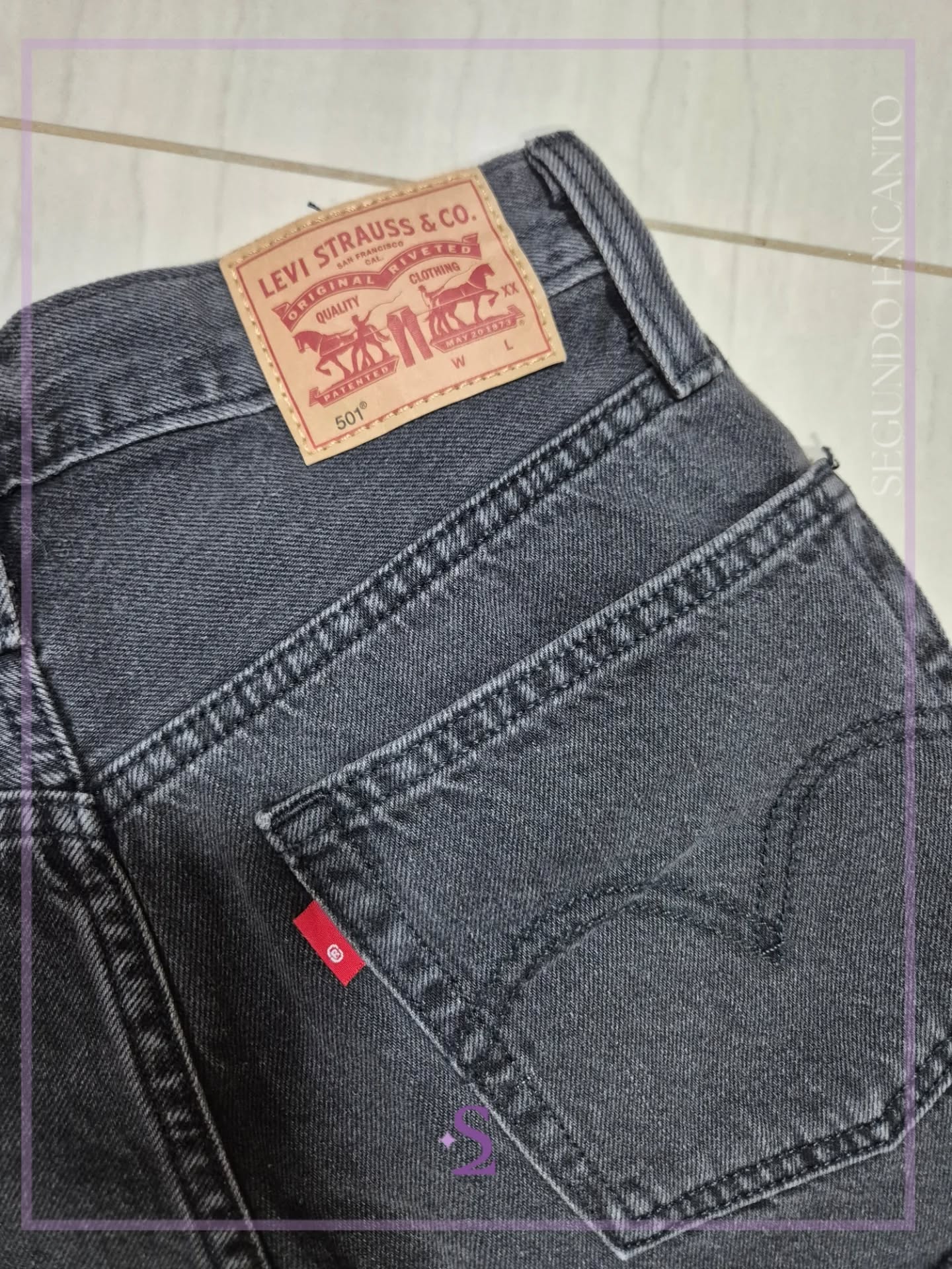 Short mezclilla color negro w24 s/m - Image 8