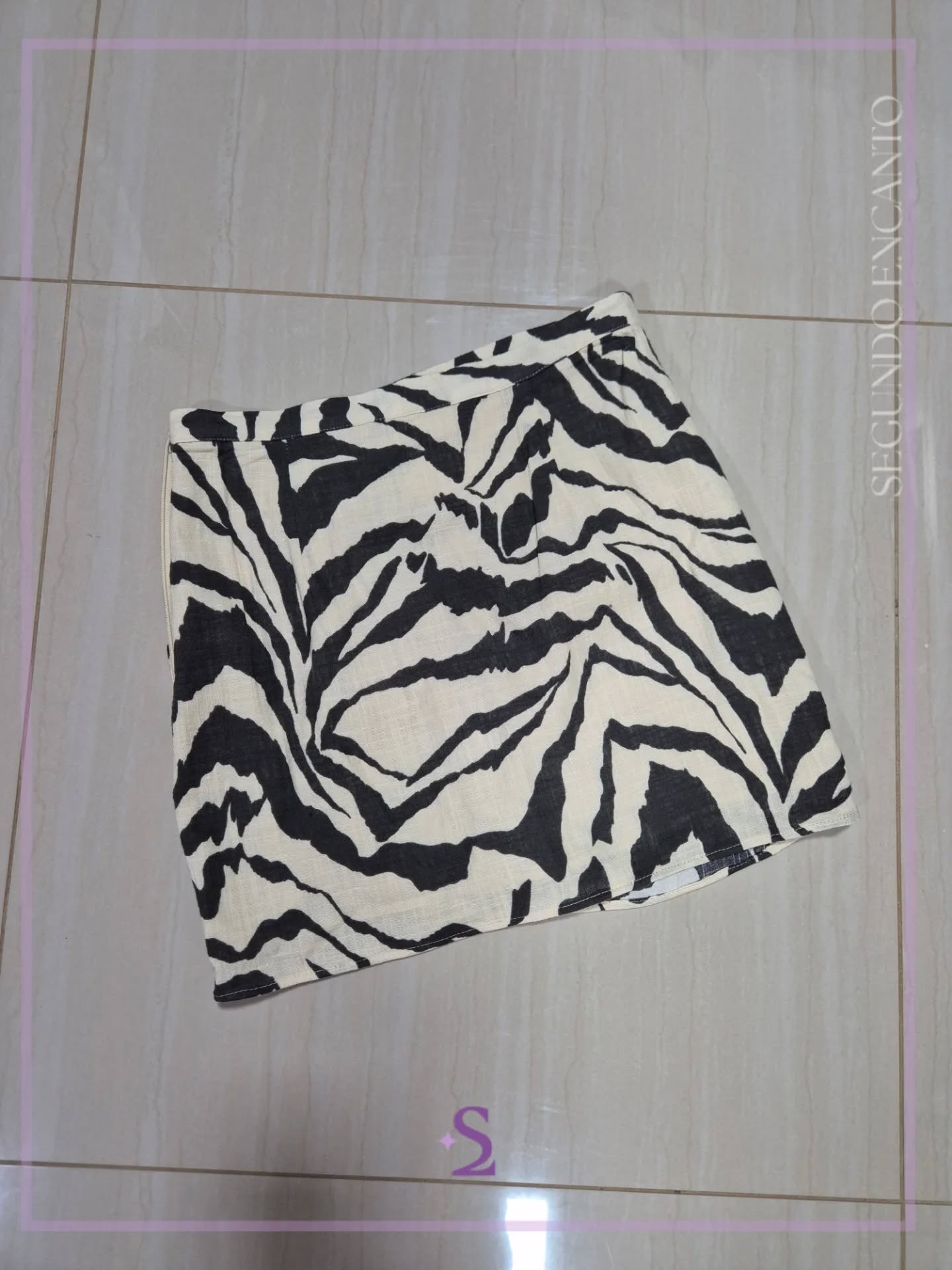 Falda zebra print us6 M - Image 2
