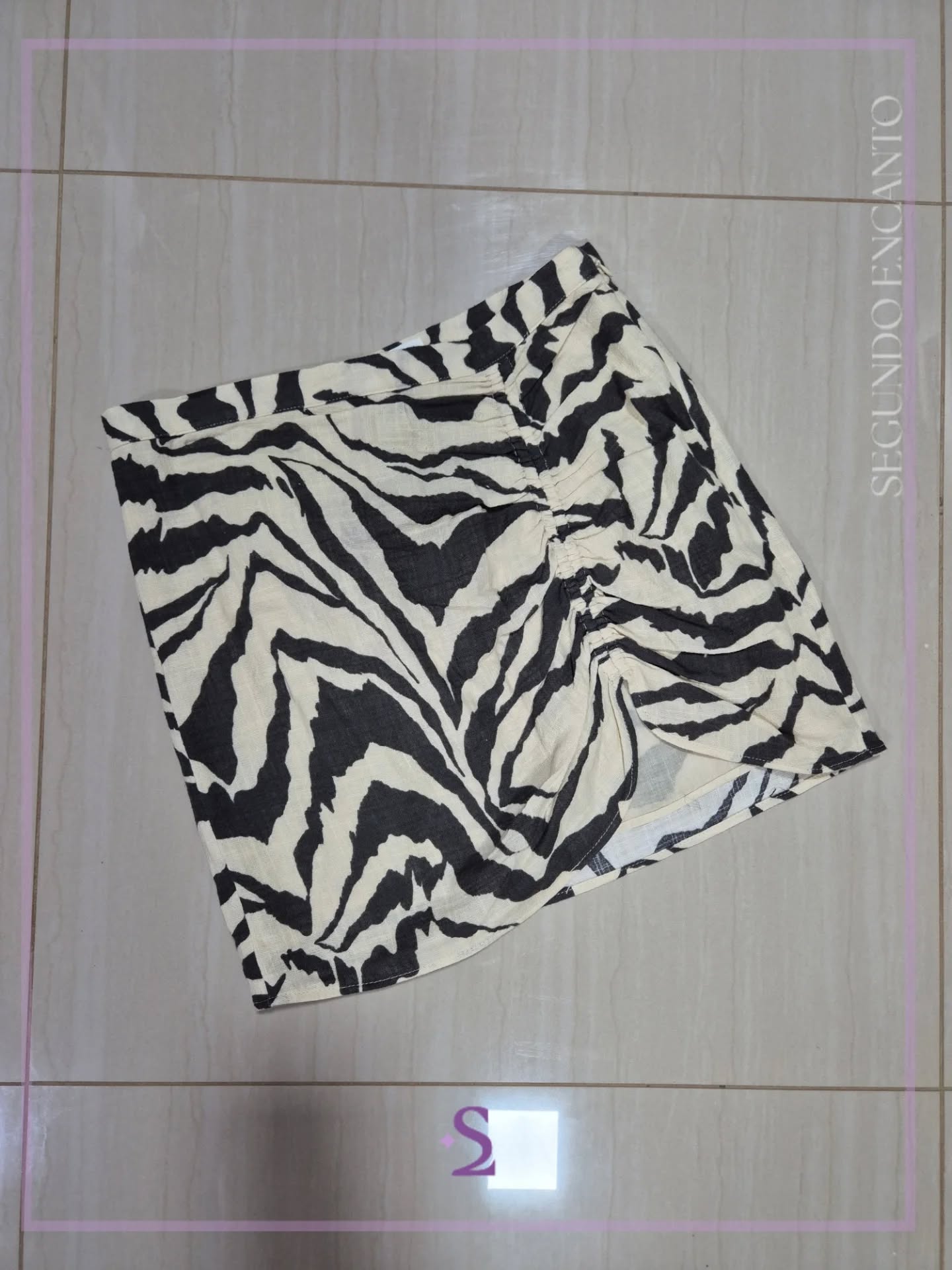 Falda zebra print us6 M - Image 1