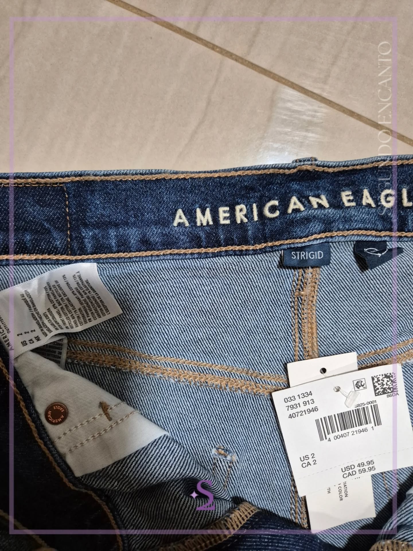 Shorts azules de mezclilla us2 M ae - Image 3