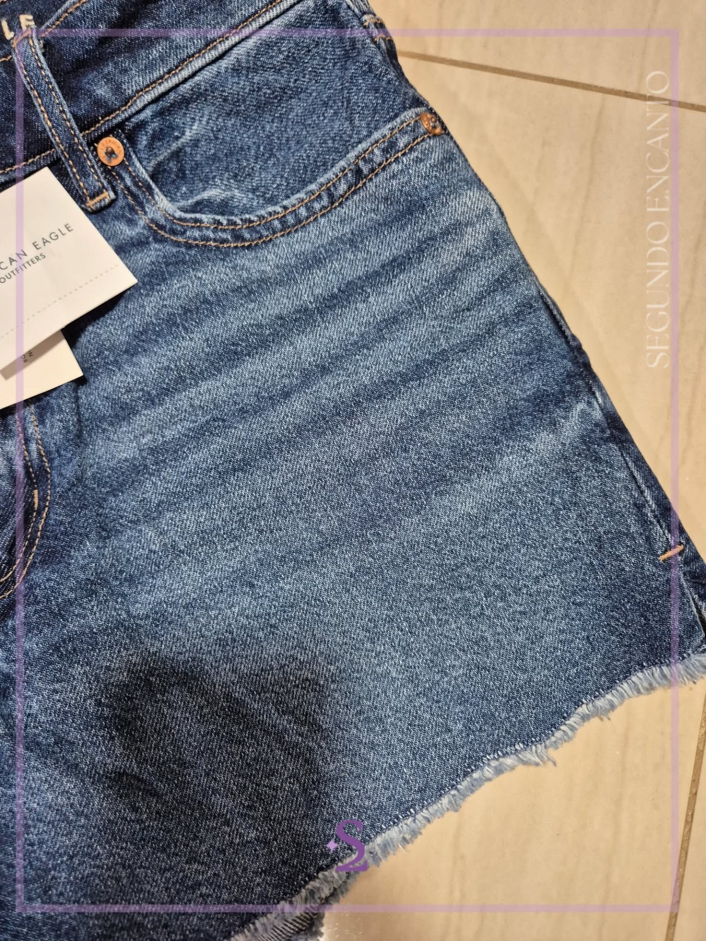 Shorts azules de mezclilla us2 M ae - Image 7