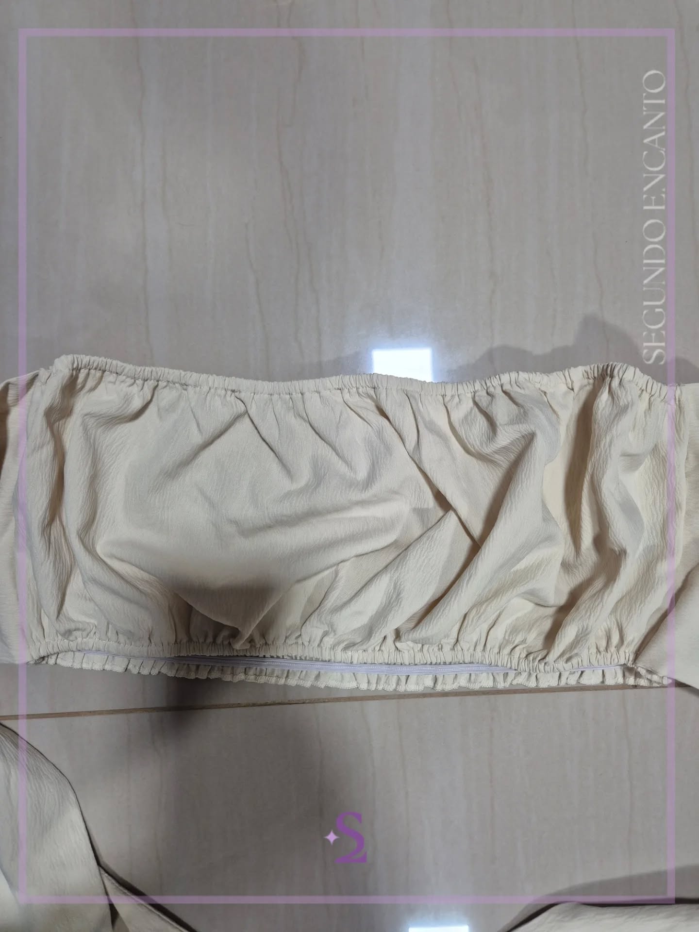 Crop top tubo con ajuste de moño L - Image 6
