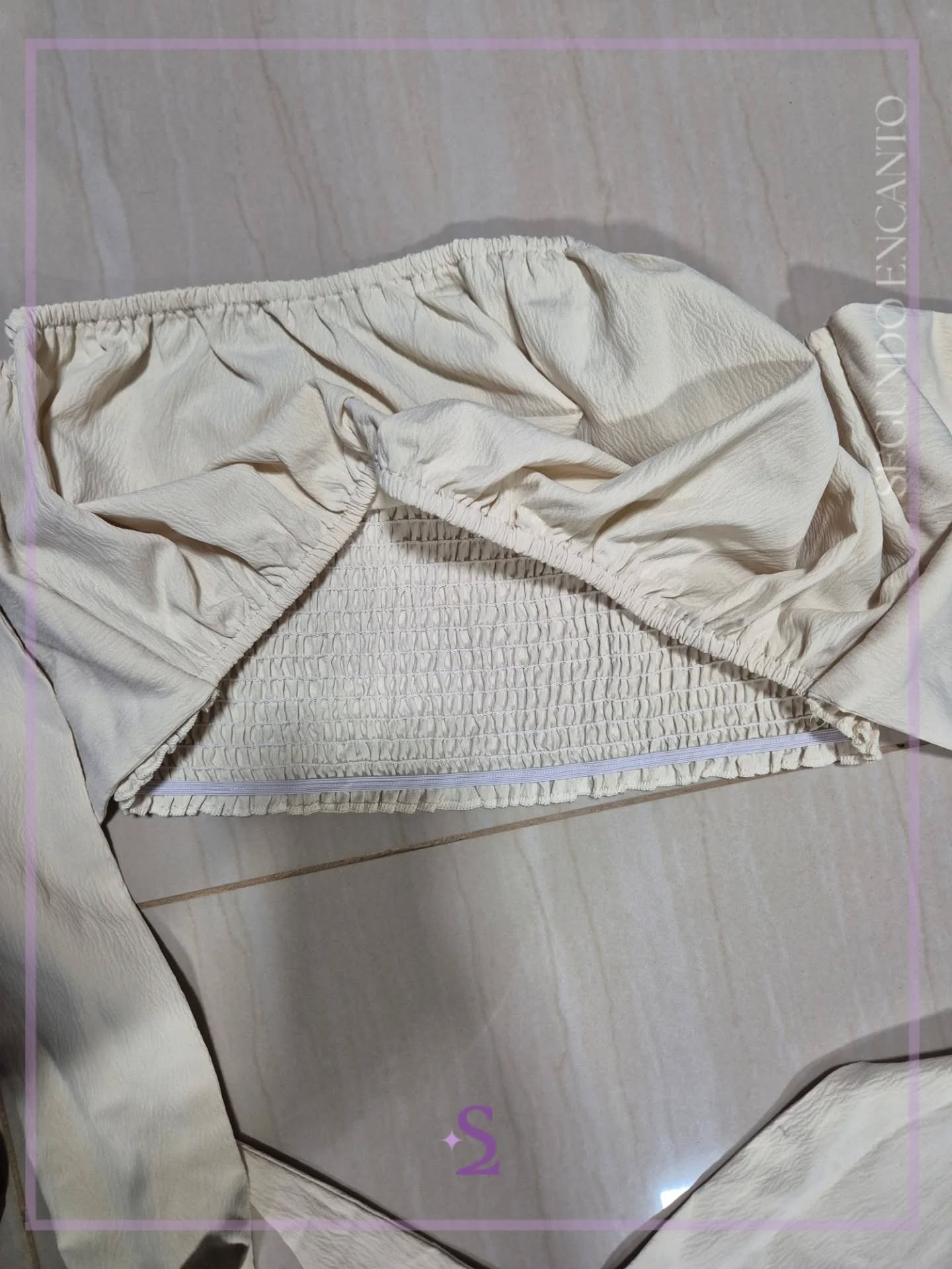Crop top tubo con ajuste de moño L - Image 7