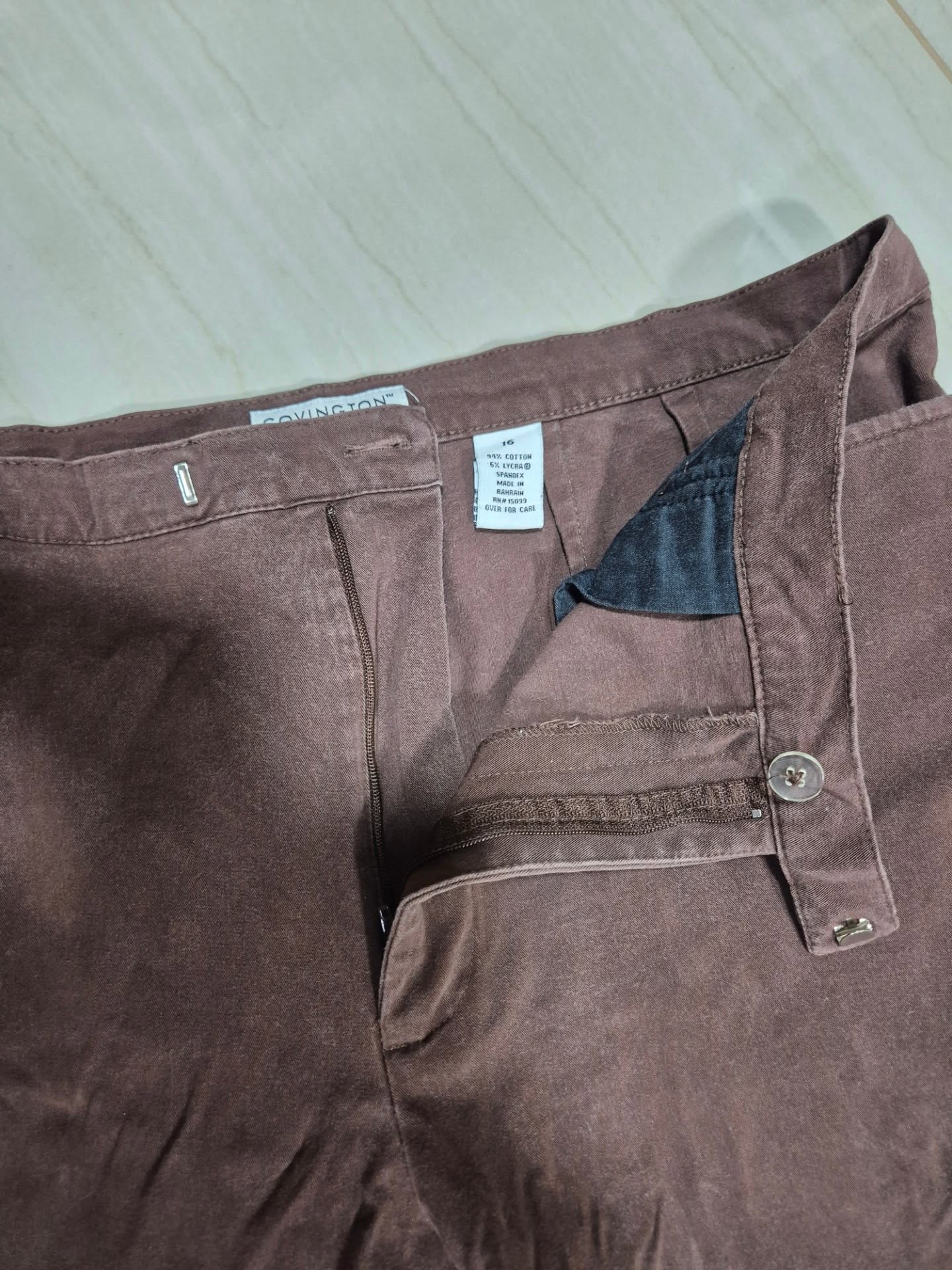 Pantalon color cafe XL - Image 6