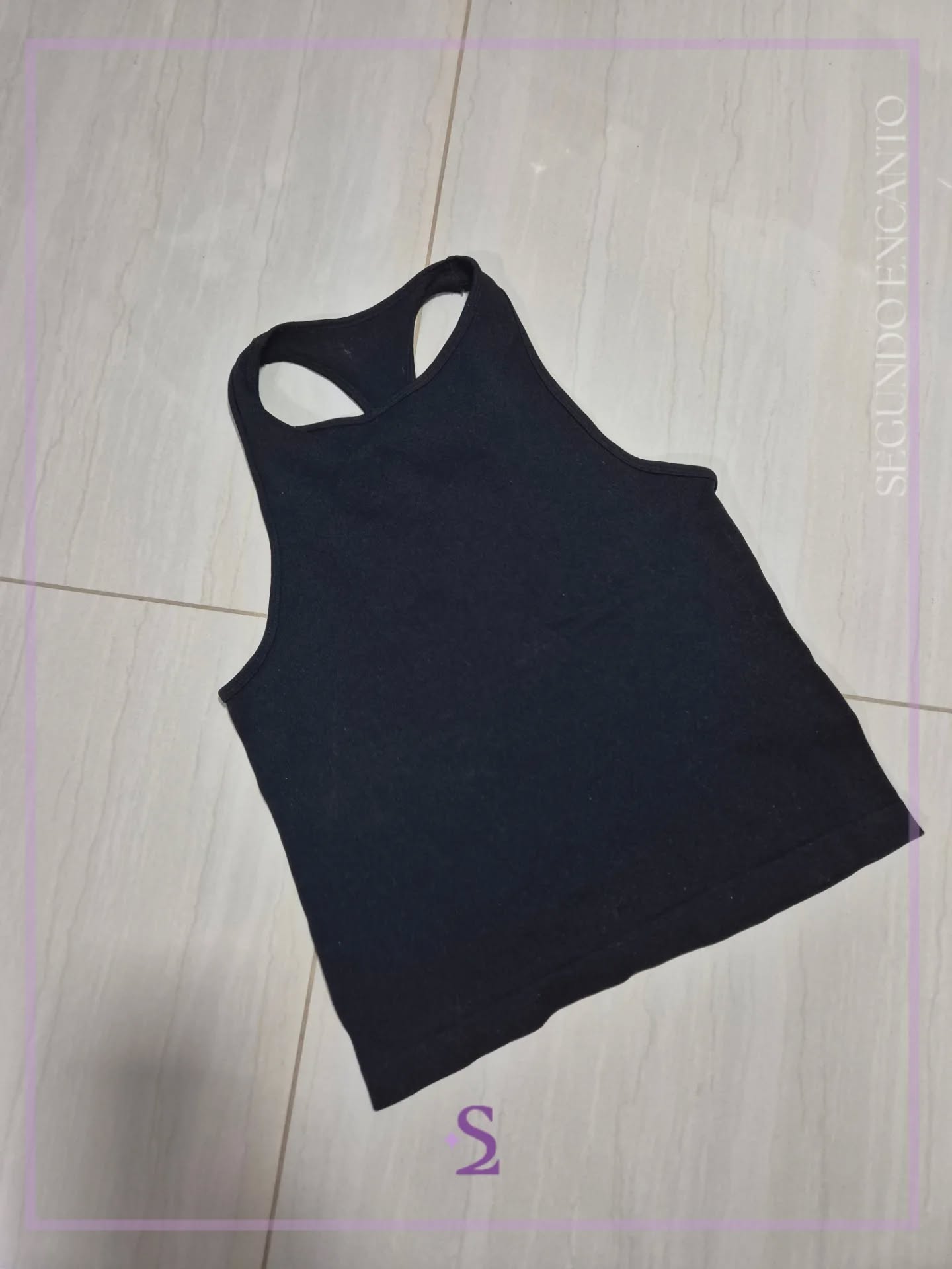Camiseta basica color negro M/L - Image 1